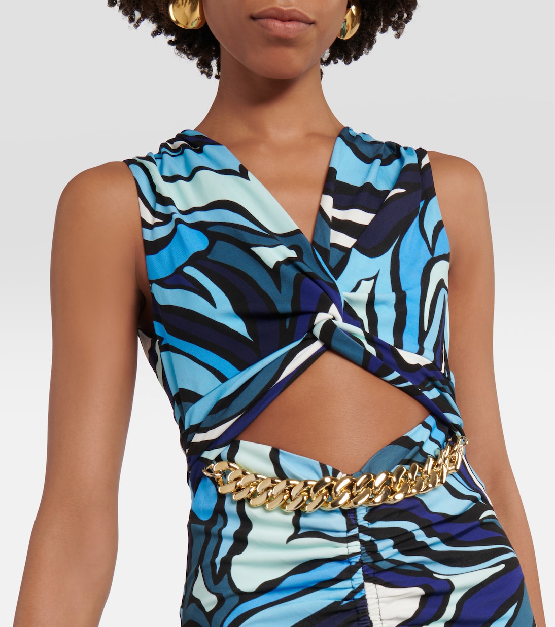 Mira printed cutout midi dress | Rebecca Vallance