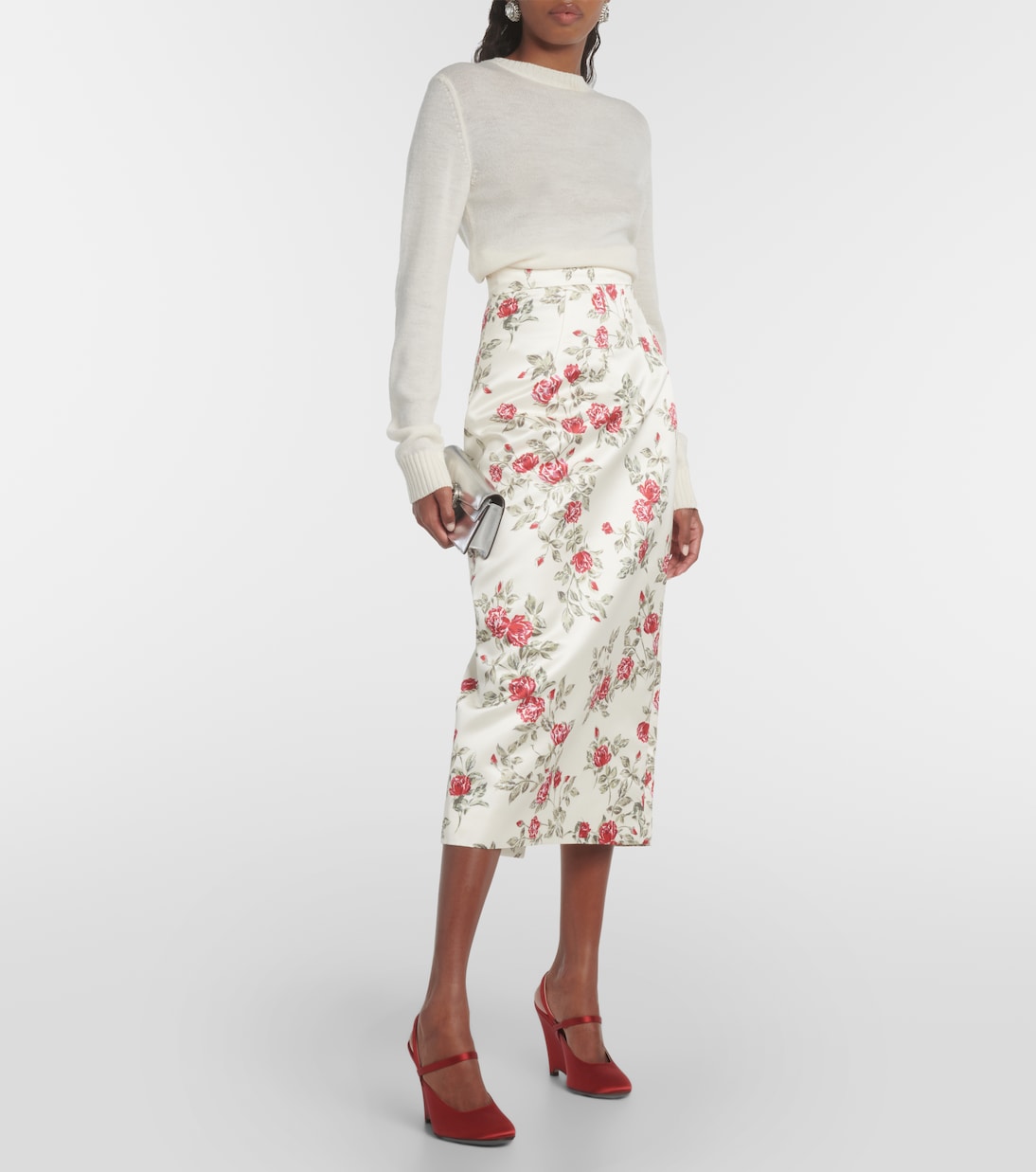 Escarpins compensés Aster en satin | Emilia Wickstead