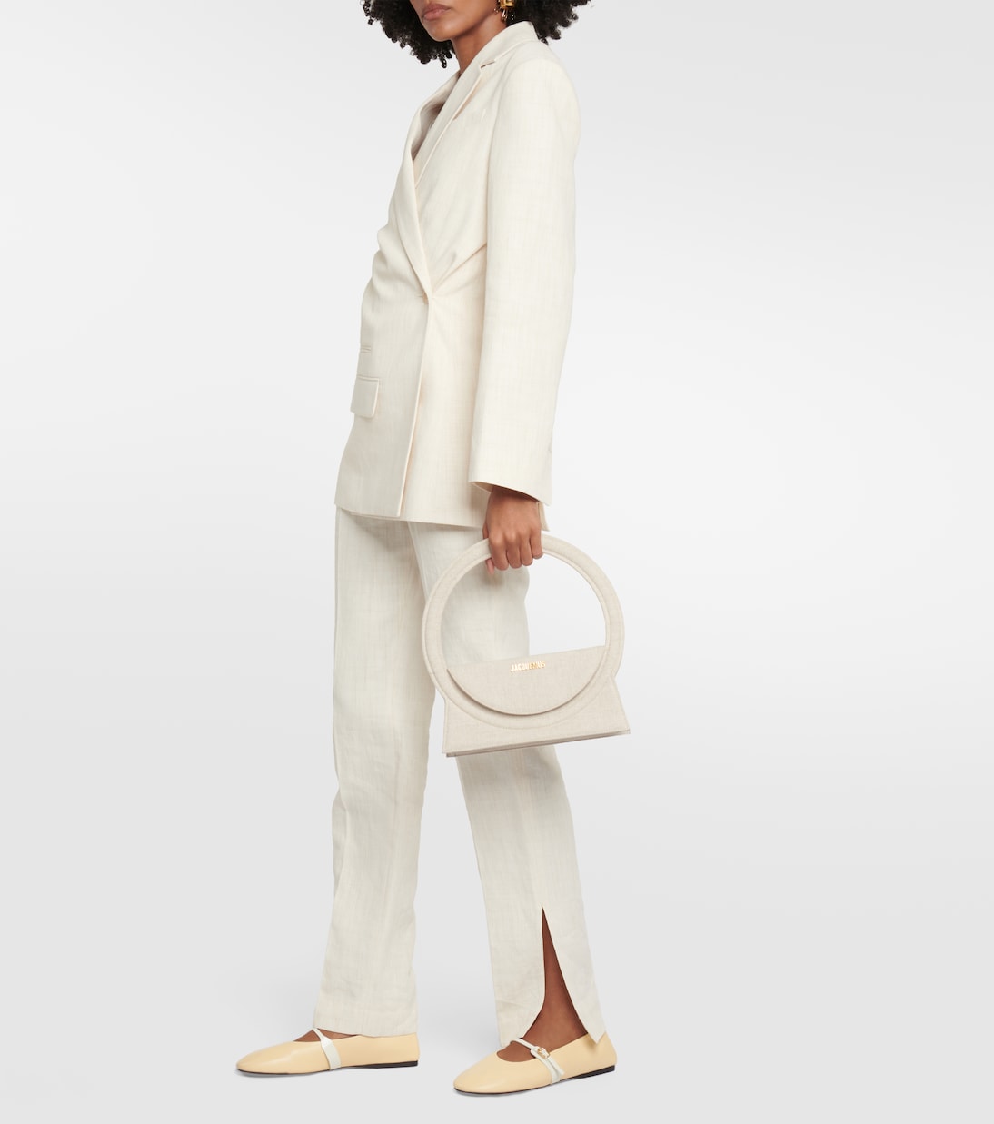 Les Ballerines Rondes leather ballet flats | Jacquemus
