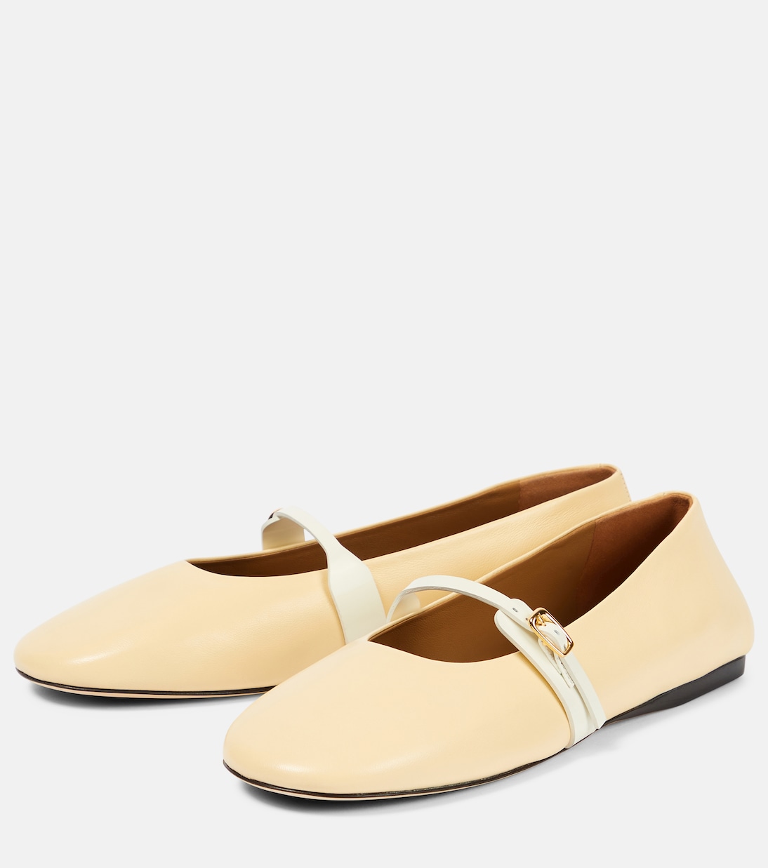 Les Ballerines Rondes leather ballet flats | Jacquemus