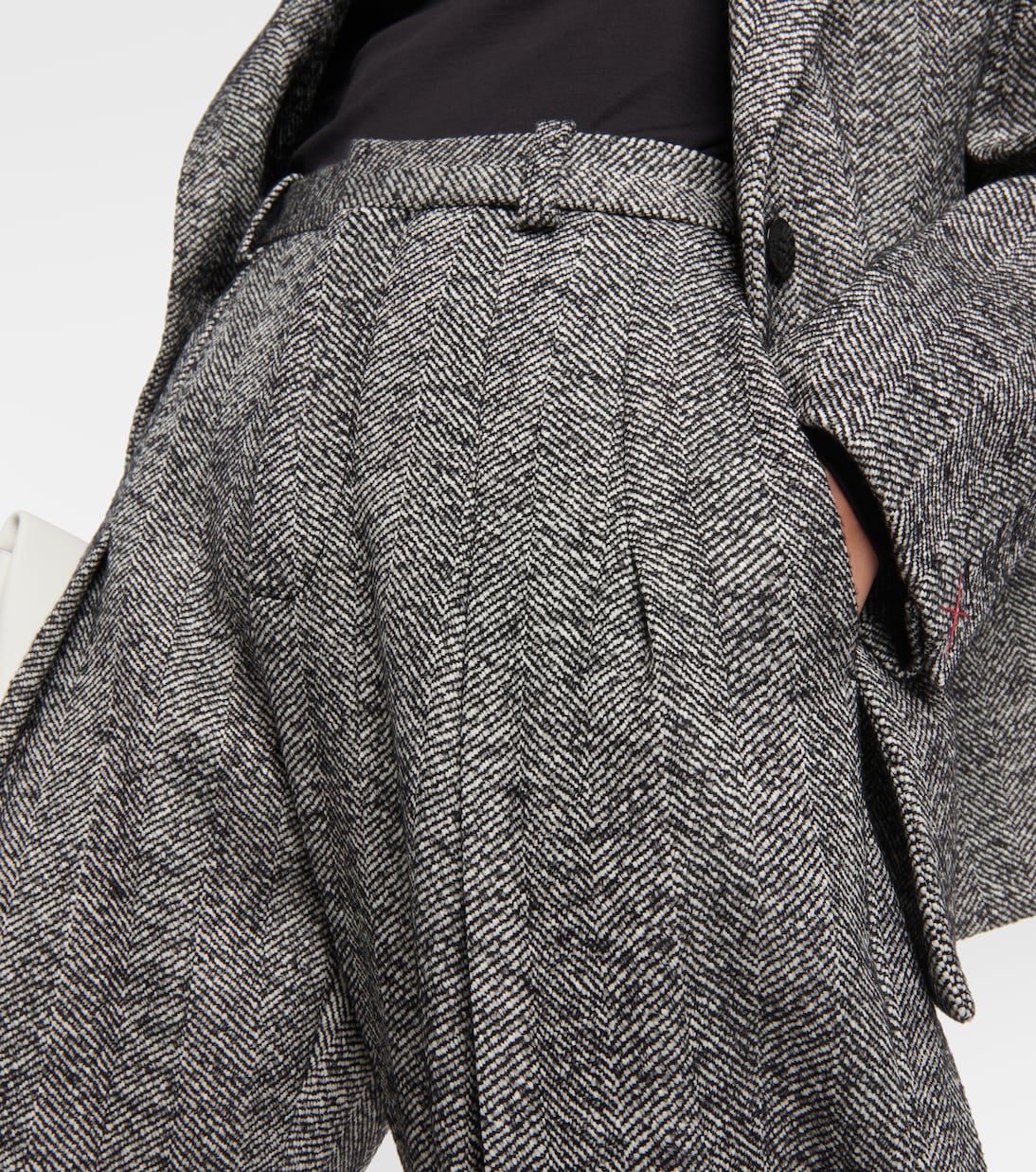 Pantalon ample en laine mélangée | Victoria Beckham
