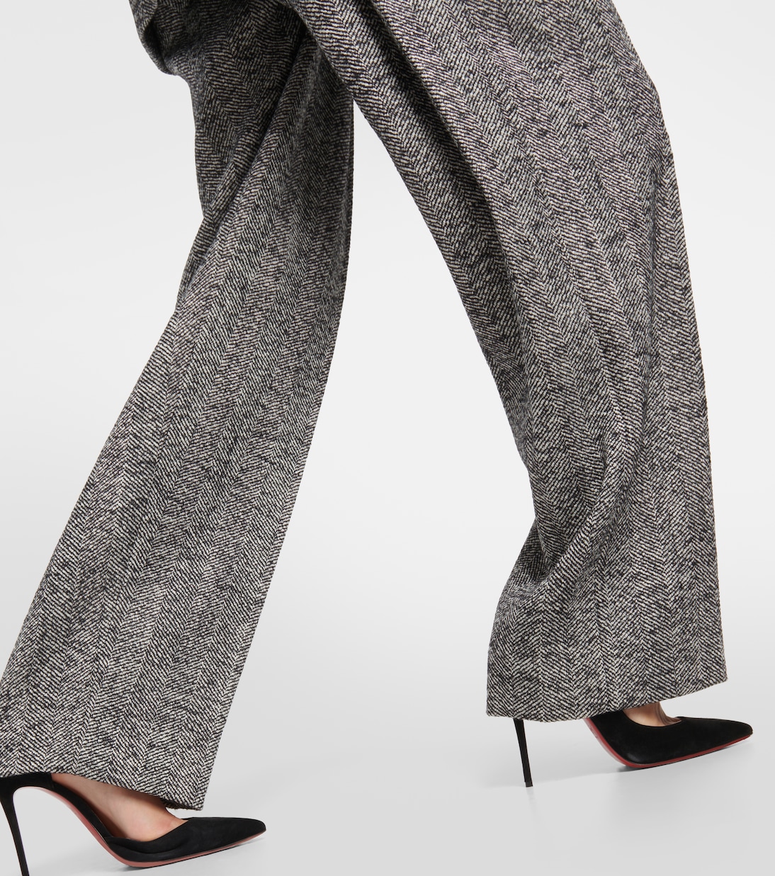 Pantalon ample en laine mélangée | Victoria Beckham