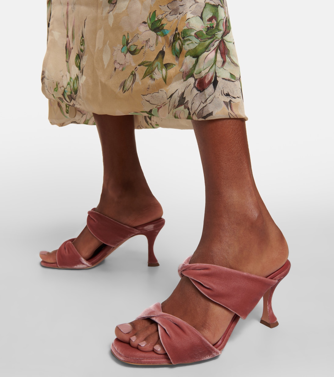 Mules Twist 95 in velluto | Aquazzura