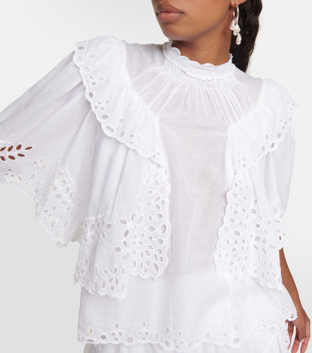 Blouse Katia brodée en coton | Marant Etoile