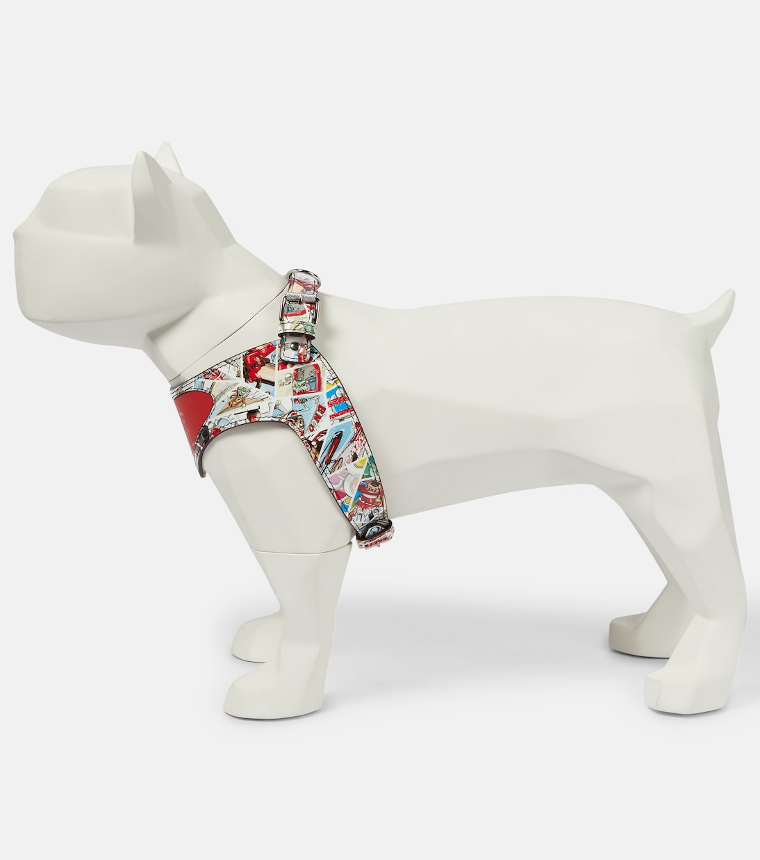 Loubiharness printed leather dog harness | Christian Louboutin