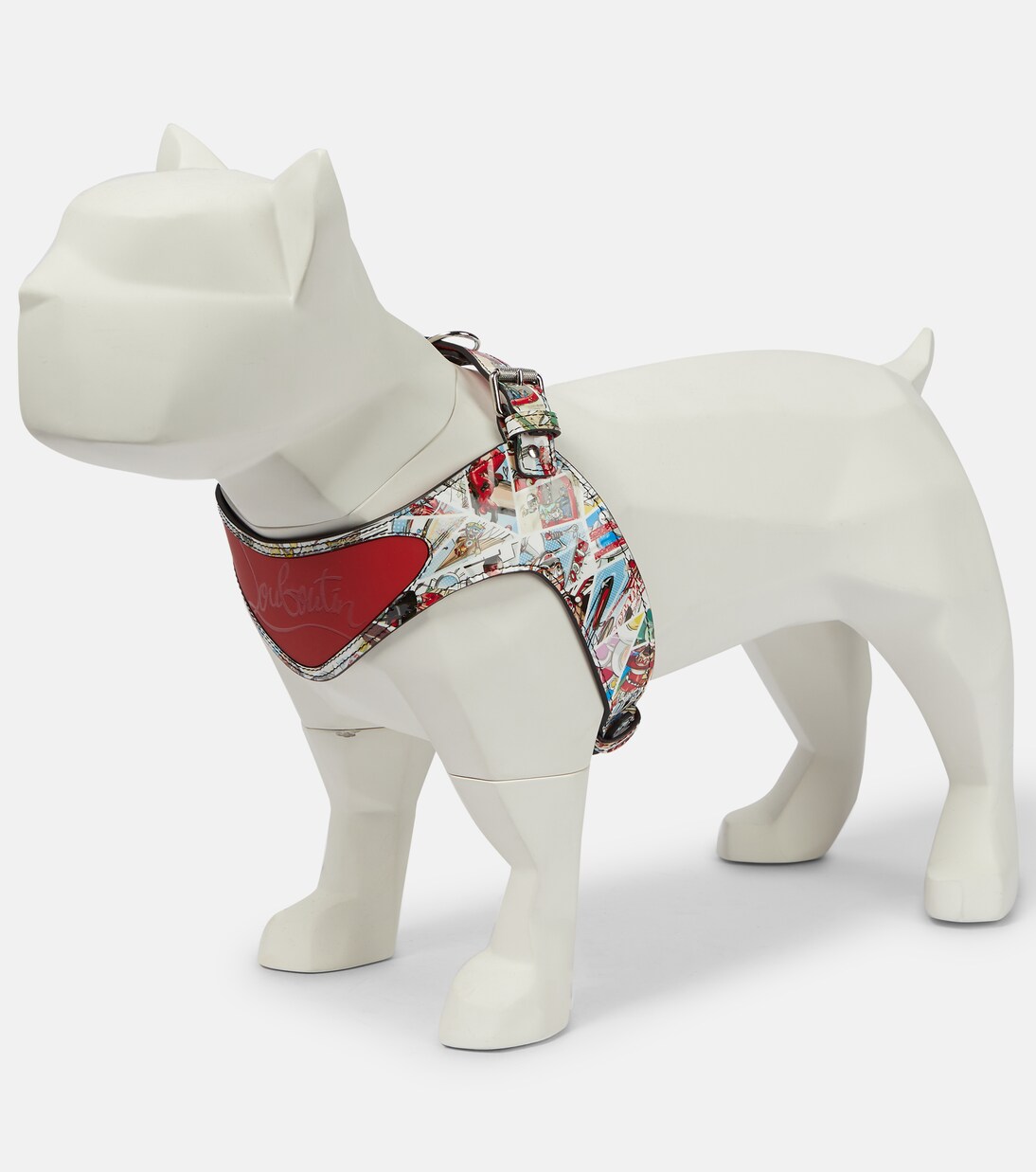 Loubiharness printed leather dog harness | Christian Louboutin