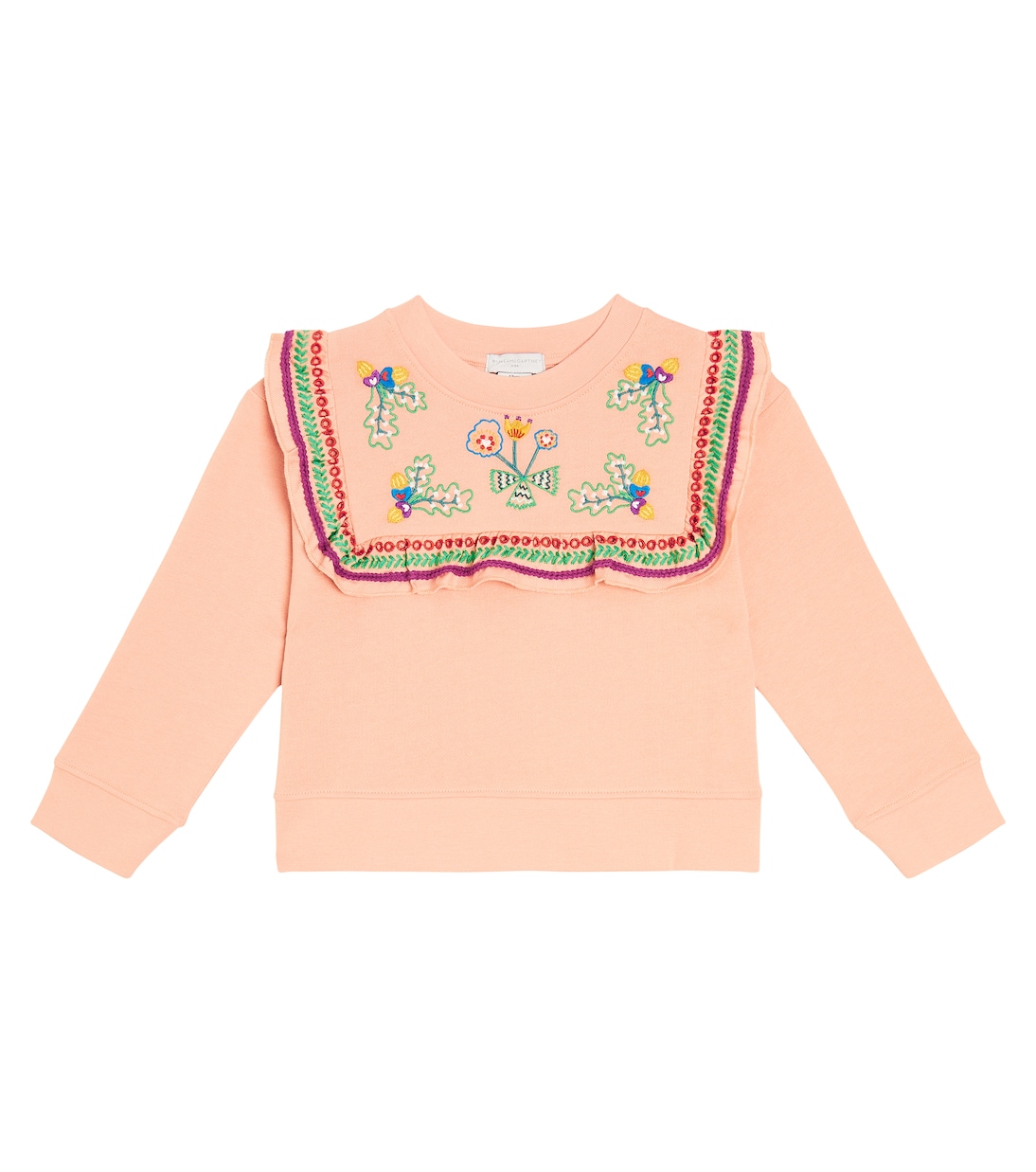 Sudadera en jersey de algodón bordada | Stella McCartney Kids