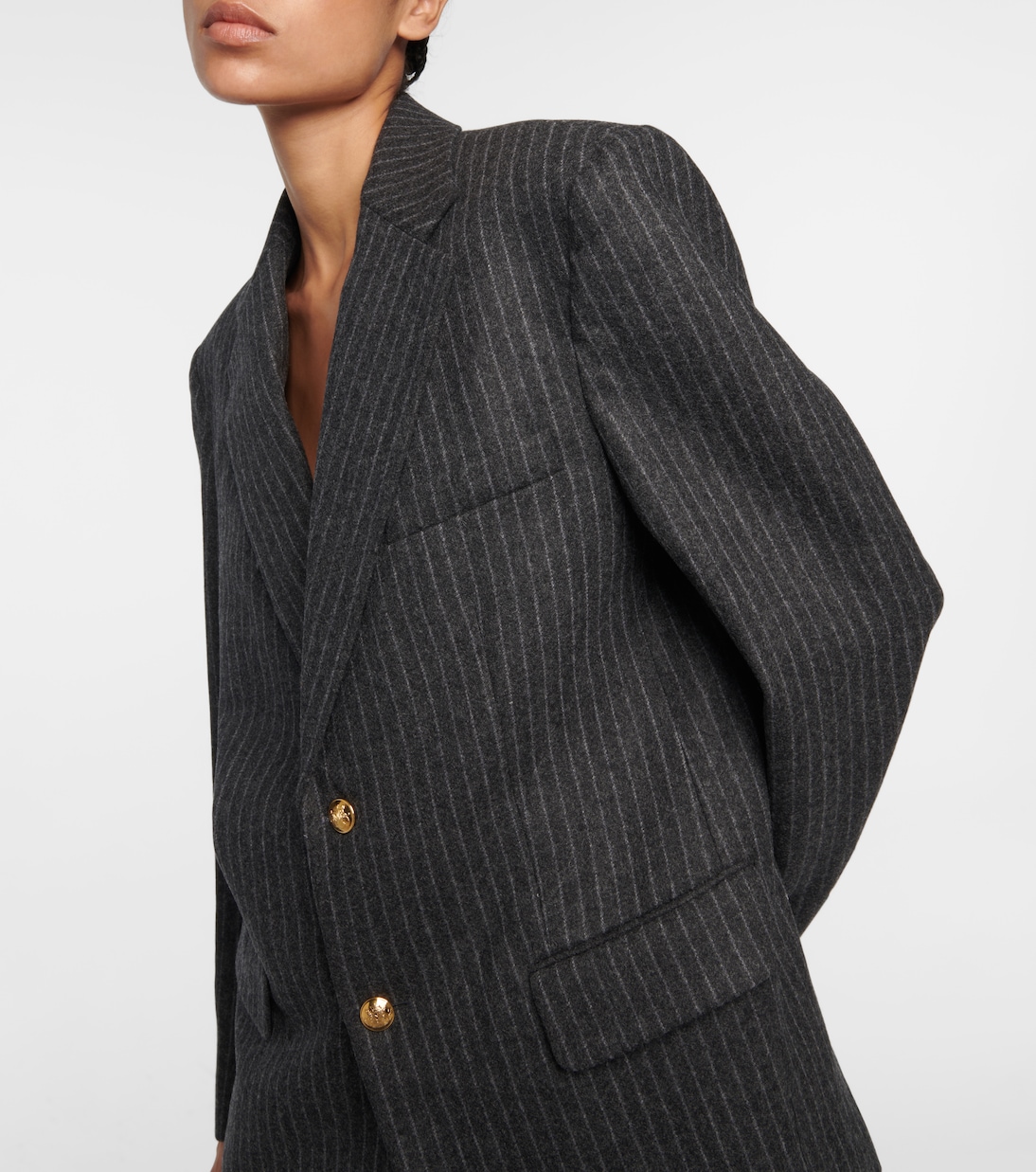 Boyfriend striped virgin wool jacket | Nili Lotan