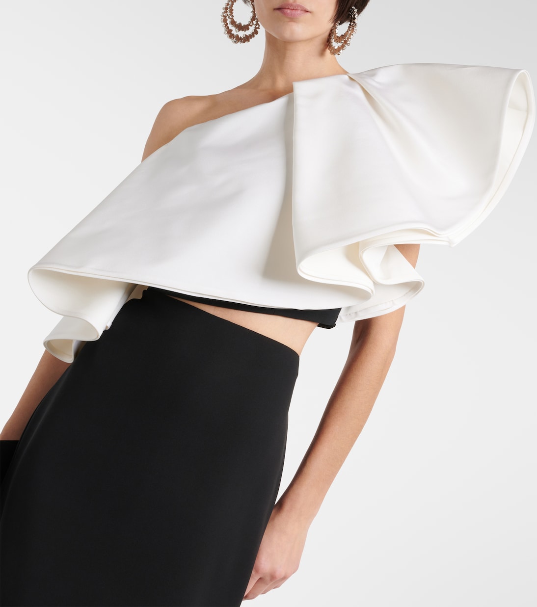 One-Shoulder-Top aus Seide | Carolina Herrera
