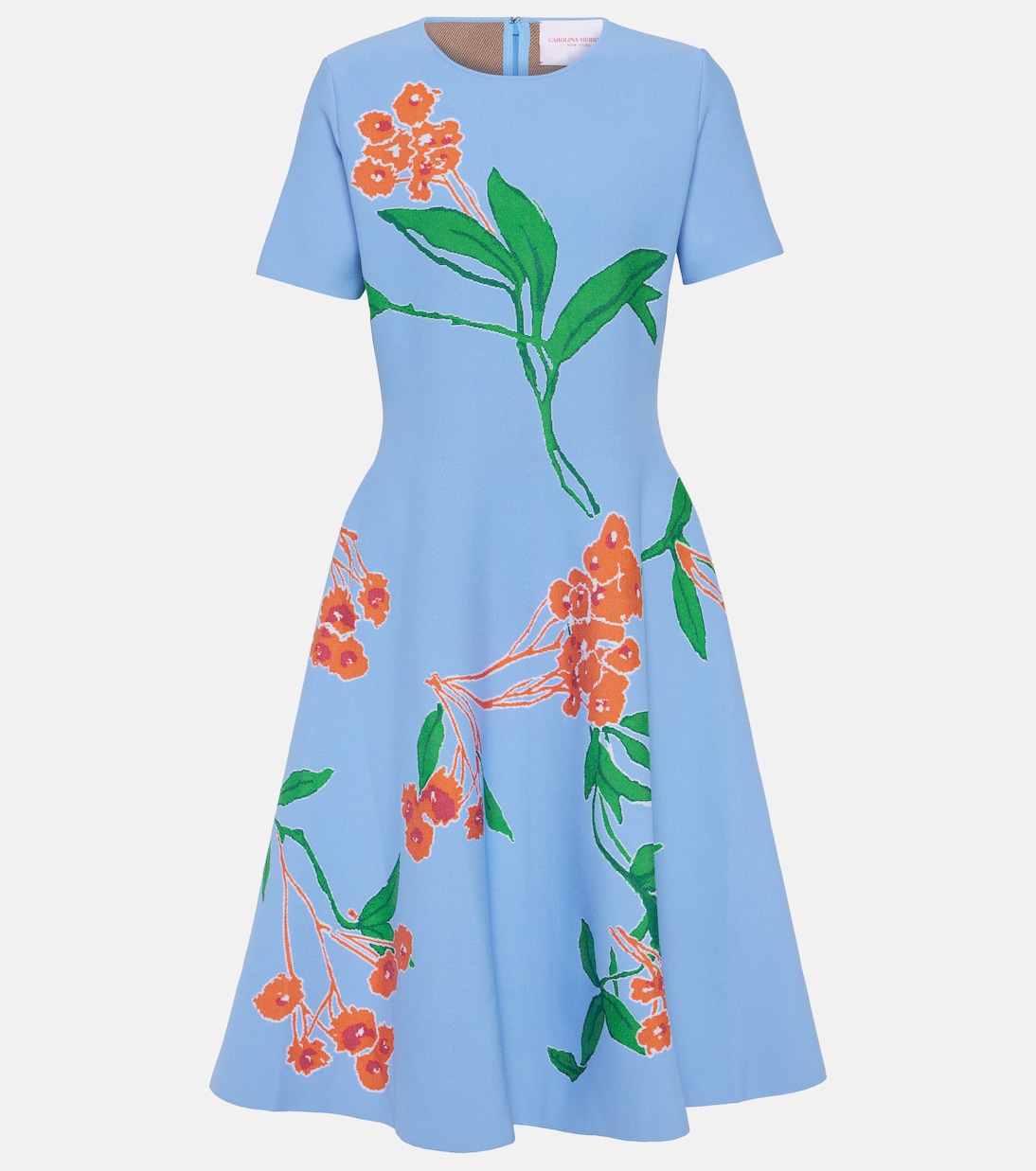 Vestido midi floral | Carolina Herrera