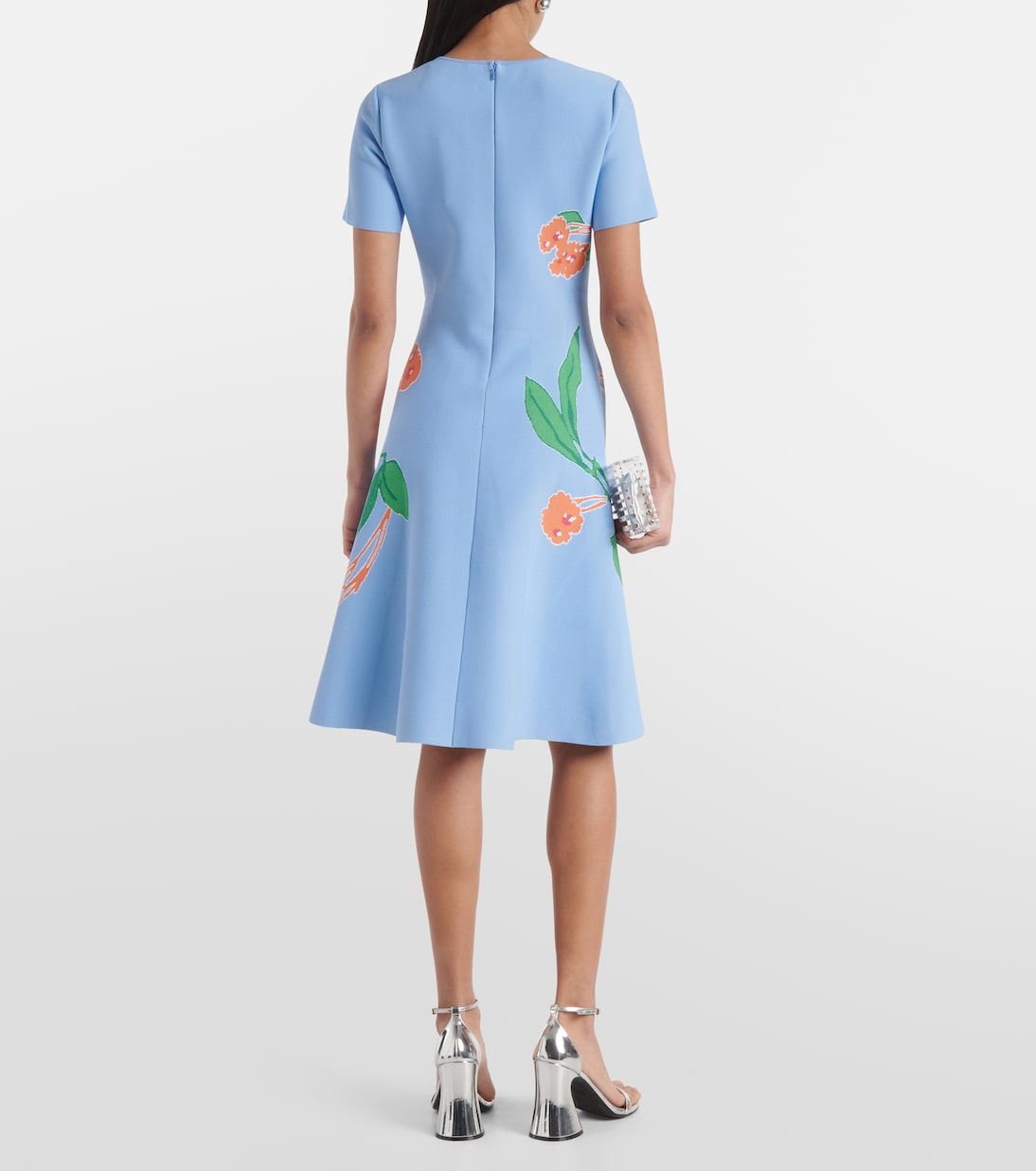 Vestido midi floral | Carolina Herrera