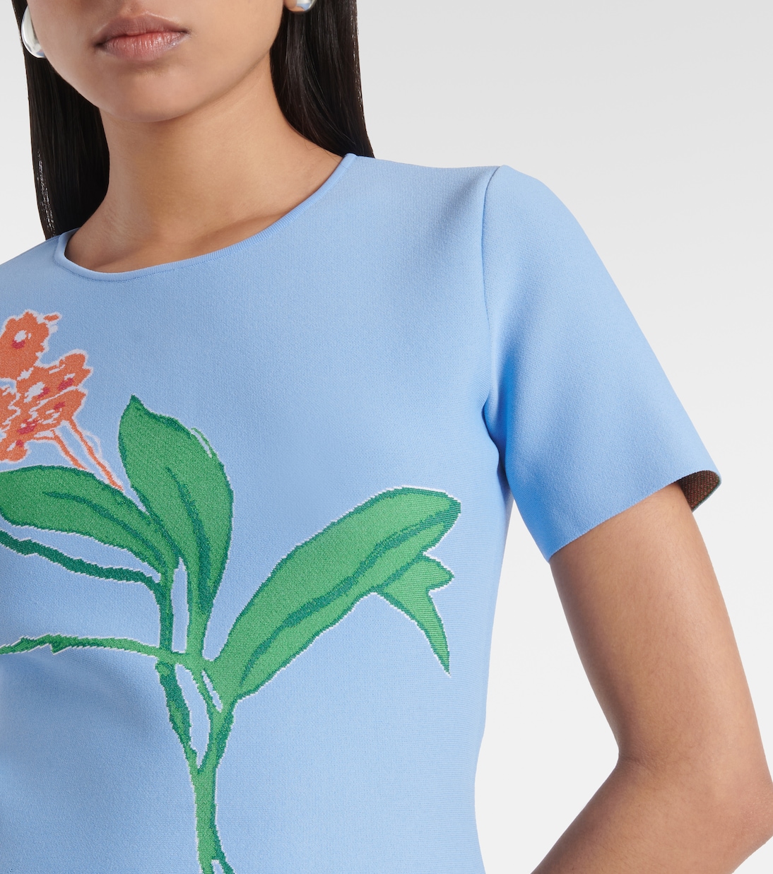 Vestido midi floral | Carolina Herrera