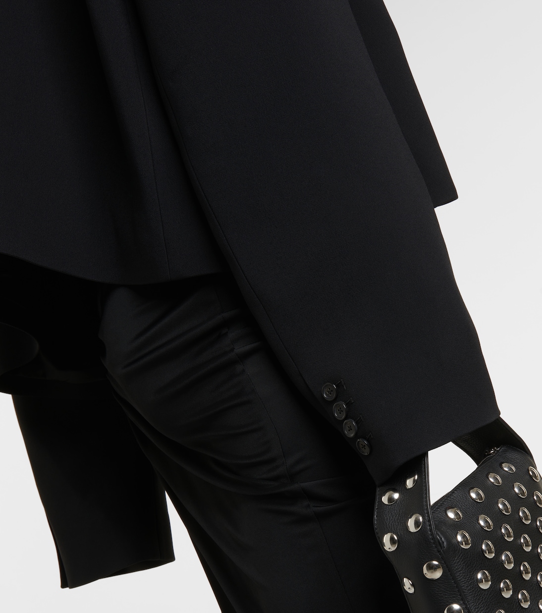Raymond cropped satin blazer | Khaite