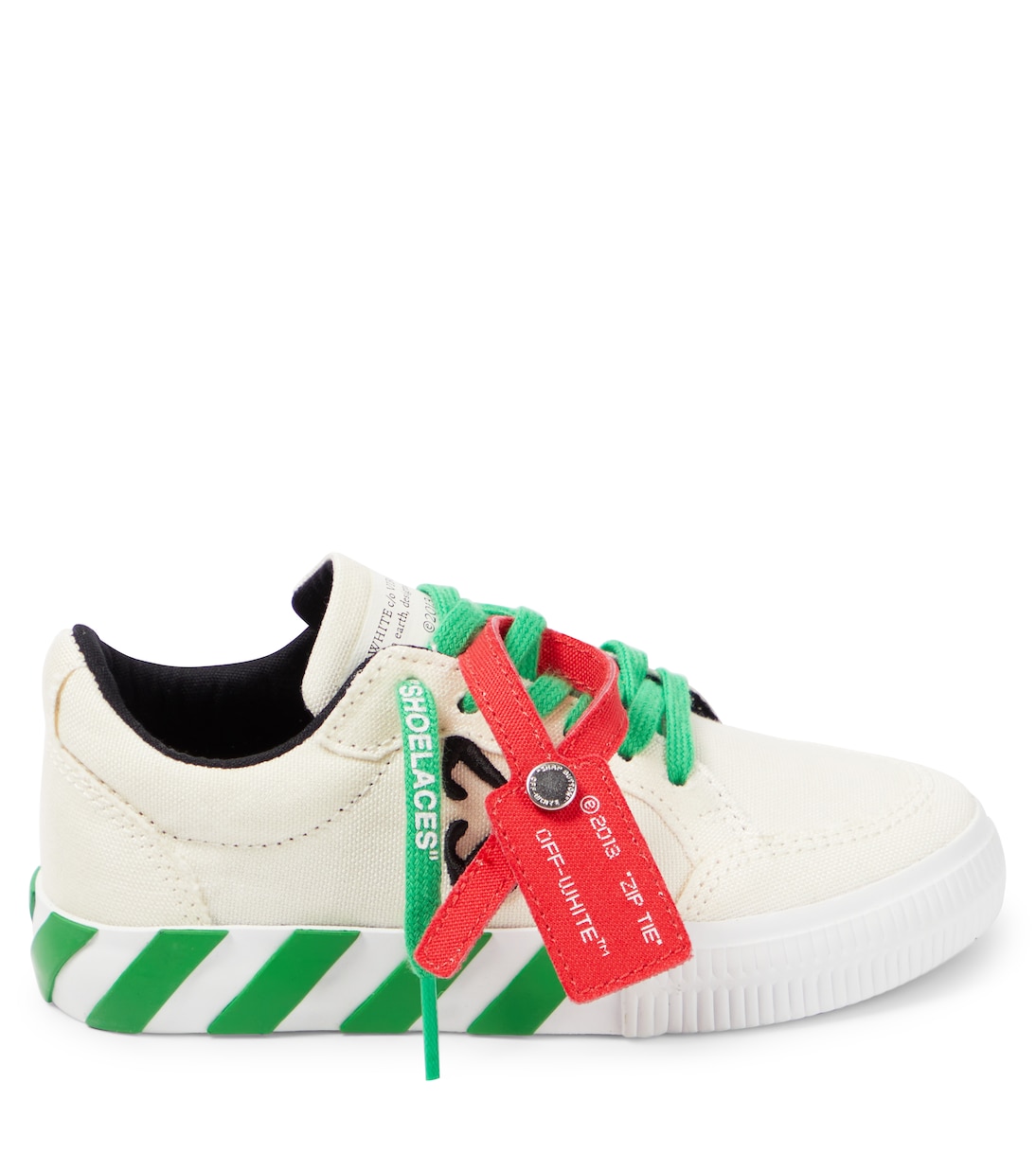 Low Vulcanized leather sneakers | Off-White Kids