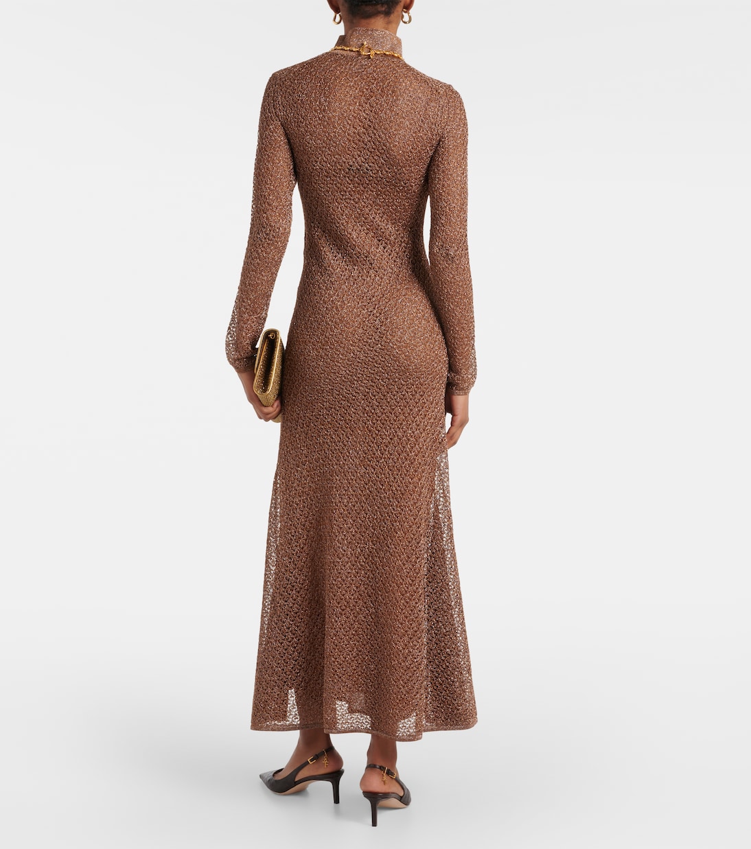 Open-knit Lurex® maxi dress | Tom Ford