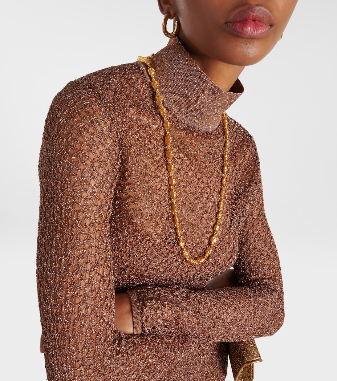 Open-knit Lurex® maxi dress | Tom Ford