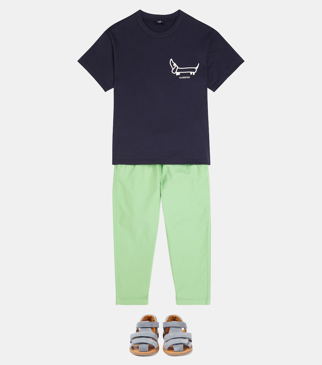 Cotton and linen-blend straight pants | Il Gufo