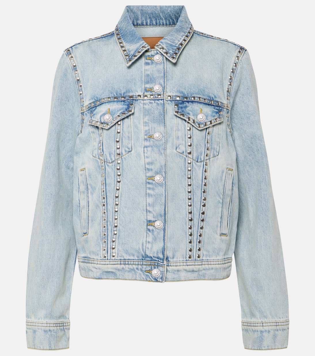 Studded denim jacket | 7 For All Mankind