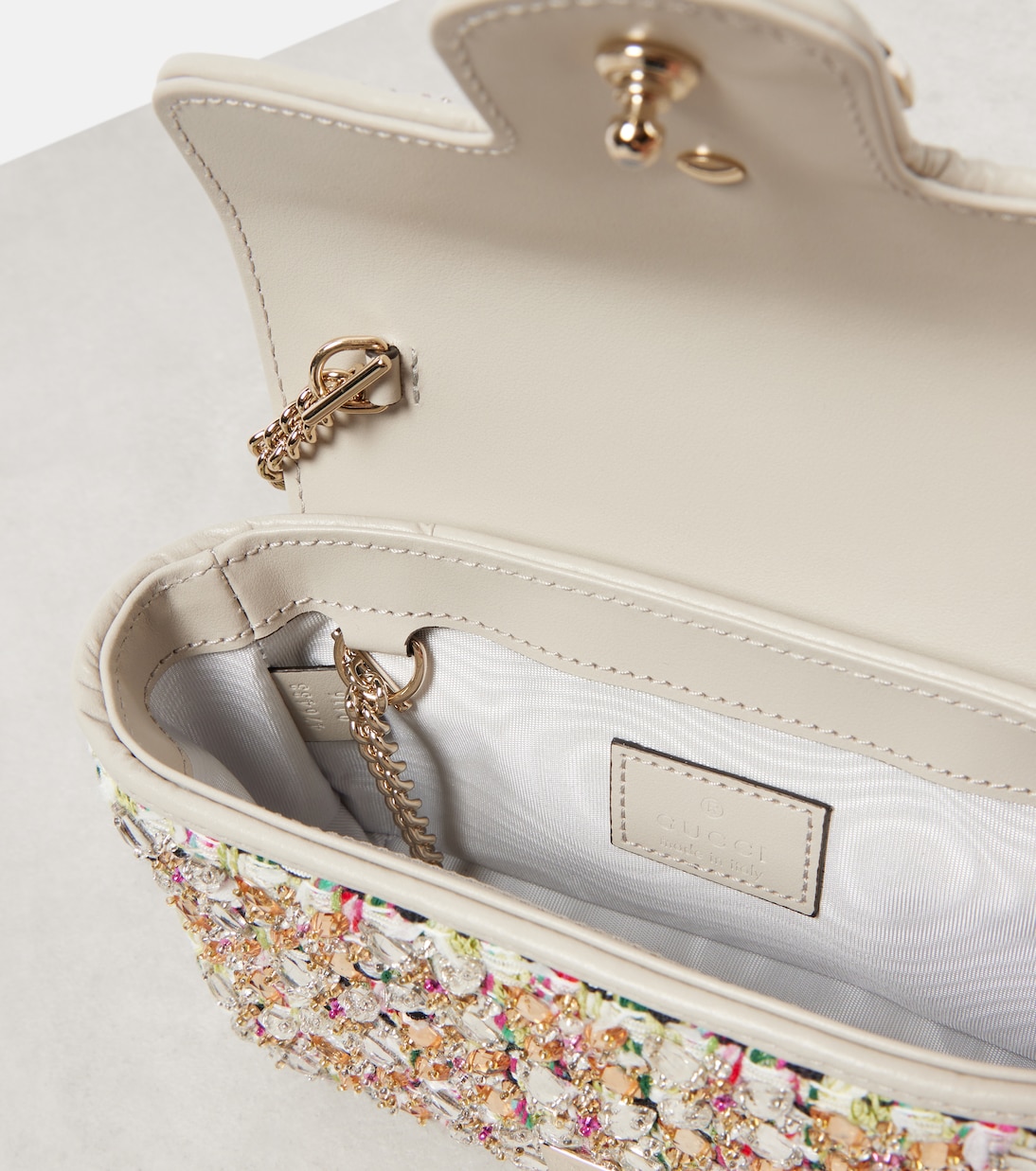 Borsa GG Marmont Mini in tweed | Gucci