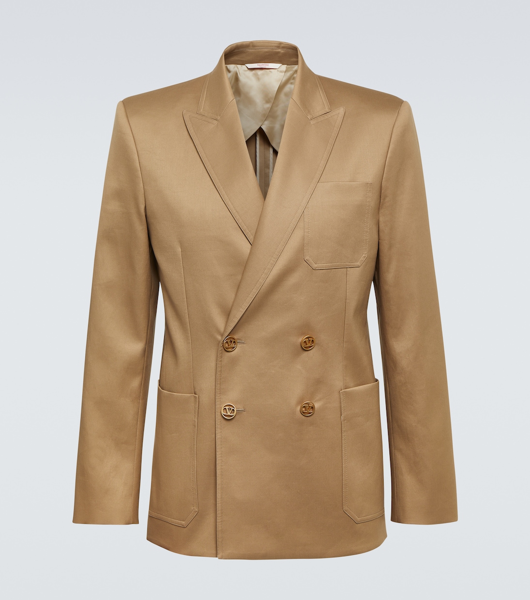 Blazer VLogo Signature de satén de algodón | Valentino