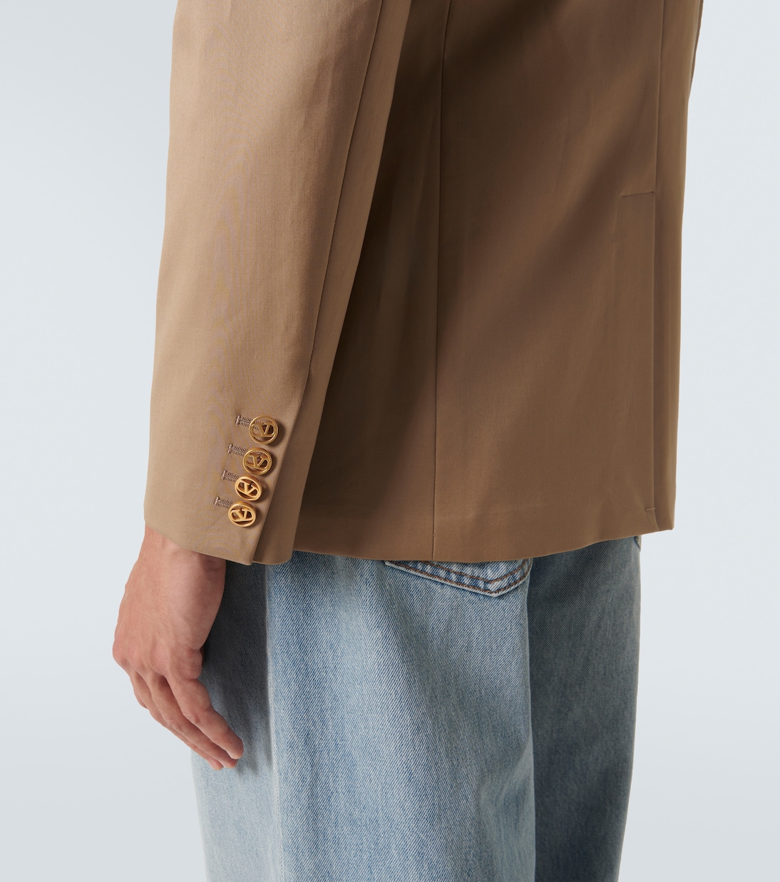 Blazer VLogo Signature de satén de algodón | Valentino