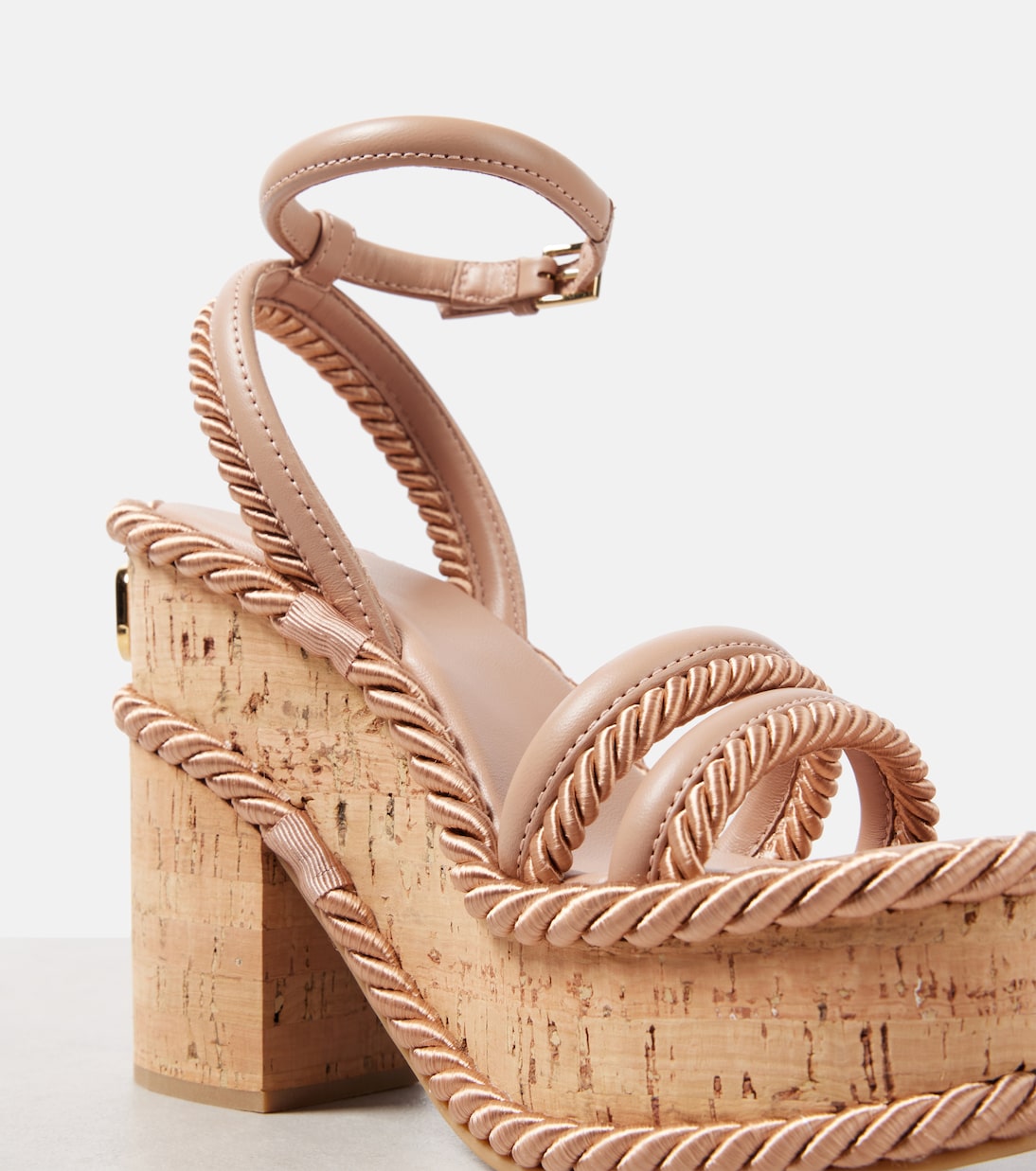 VLogo Summerblocks leather platform sandals | Valentino Garavani