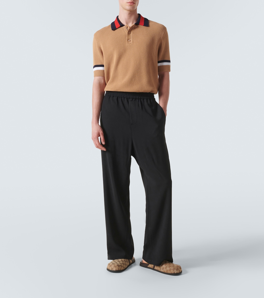 Slippers Horsebit in canvas GG | Gucci