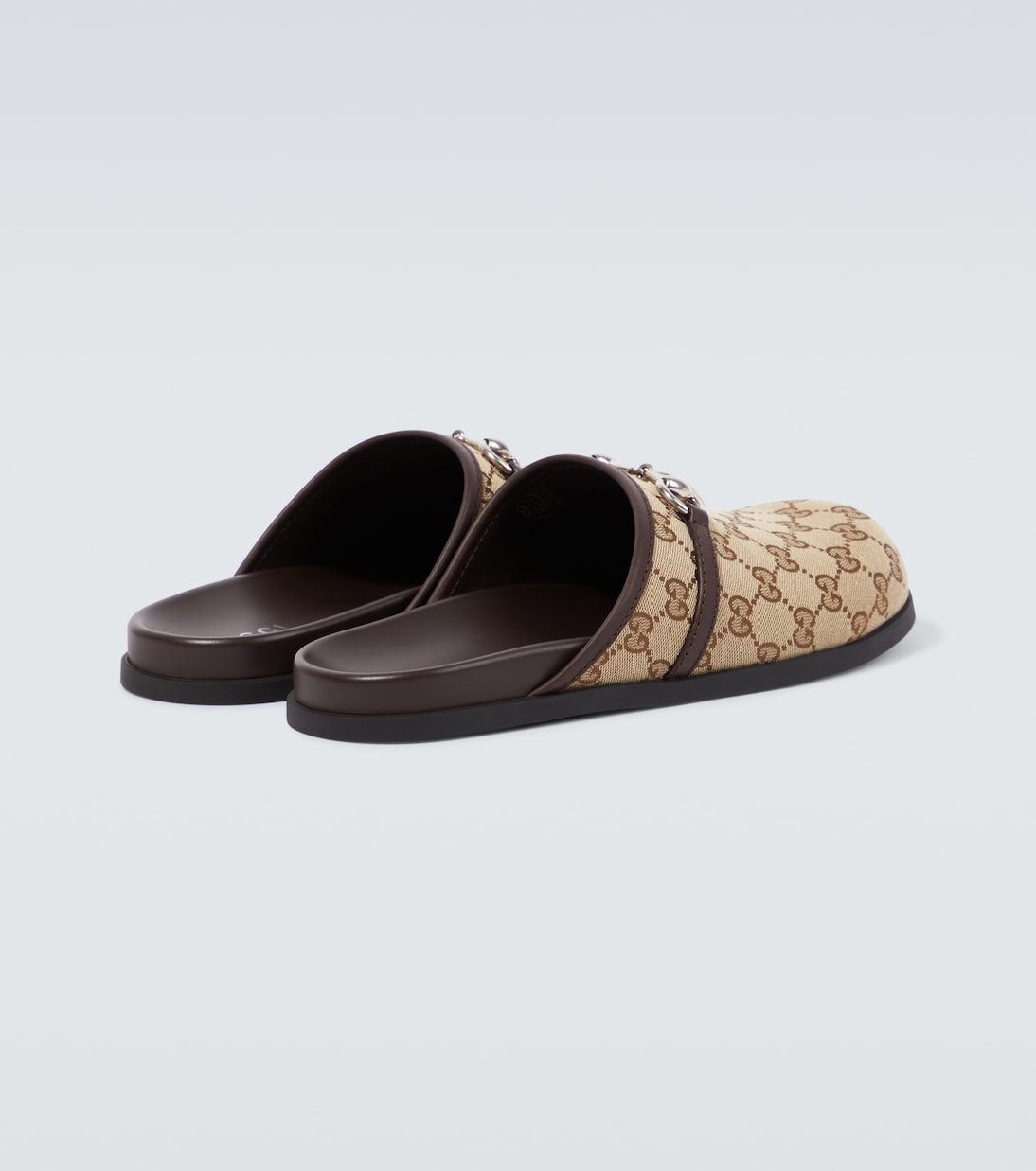 Slippers Horsebit in canvas GG | Gucci