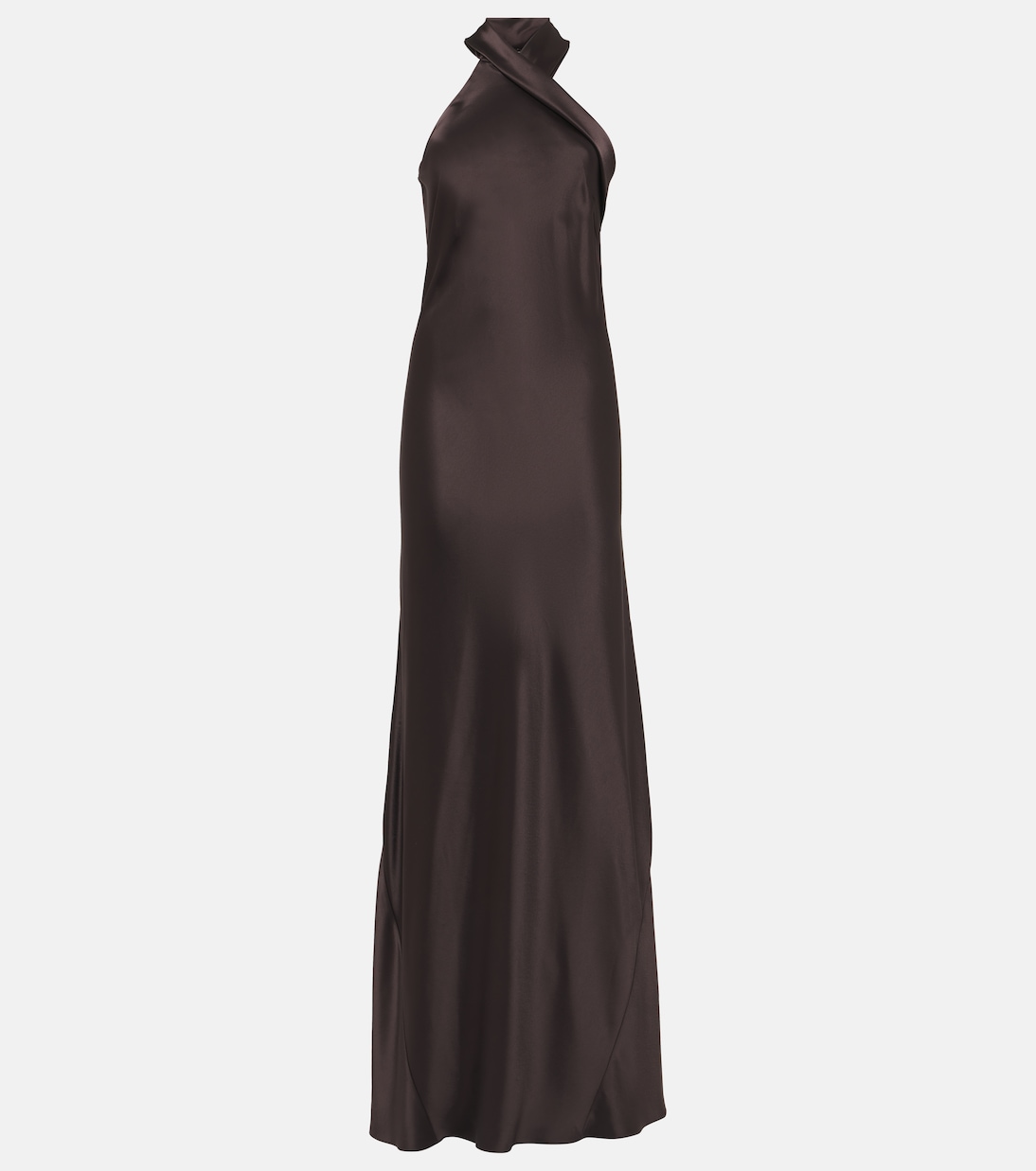 Robe longue Pandora en satin | Galvan