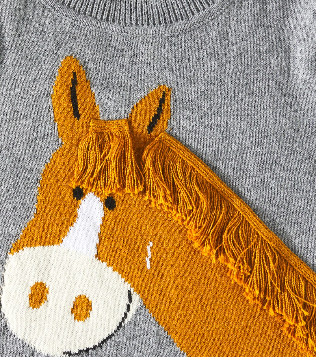 Horse cotton and wool sweater | Stella McCartney Kids