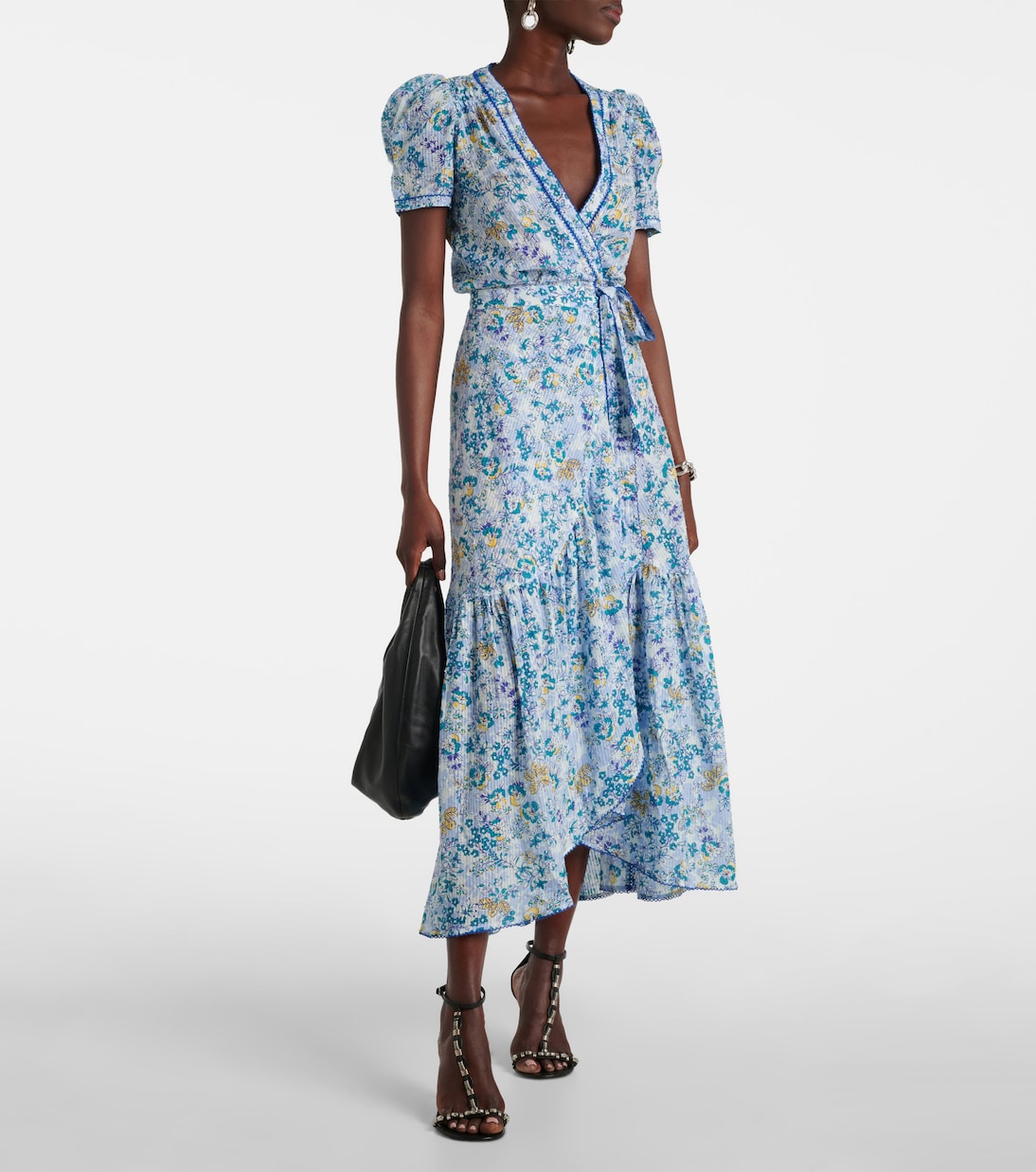 Robe longue Baba en coton à fleurs | Poupette St Barth