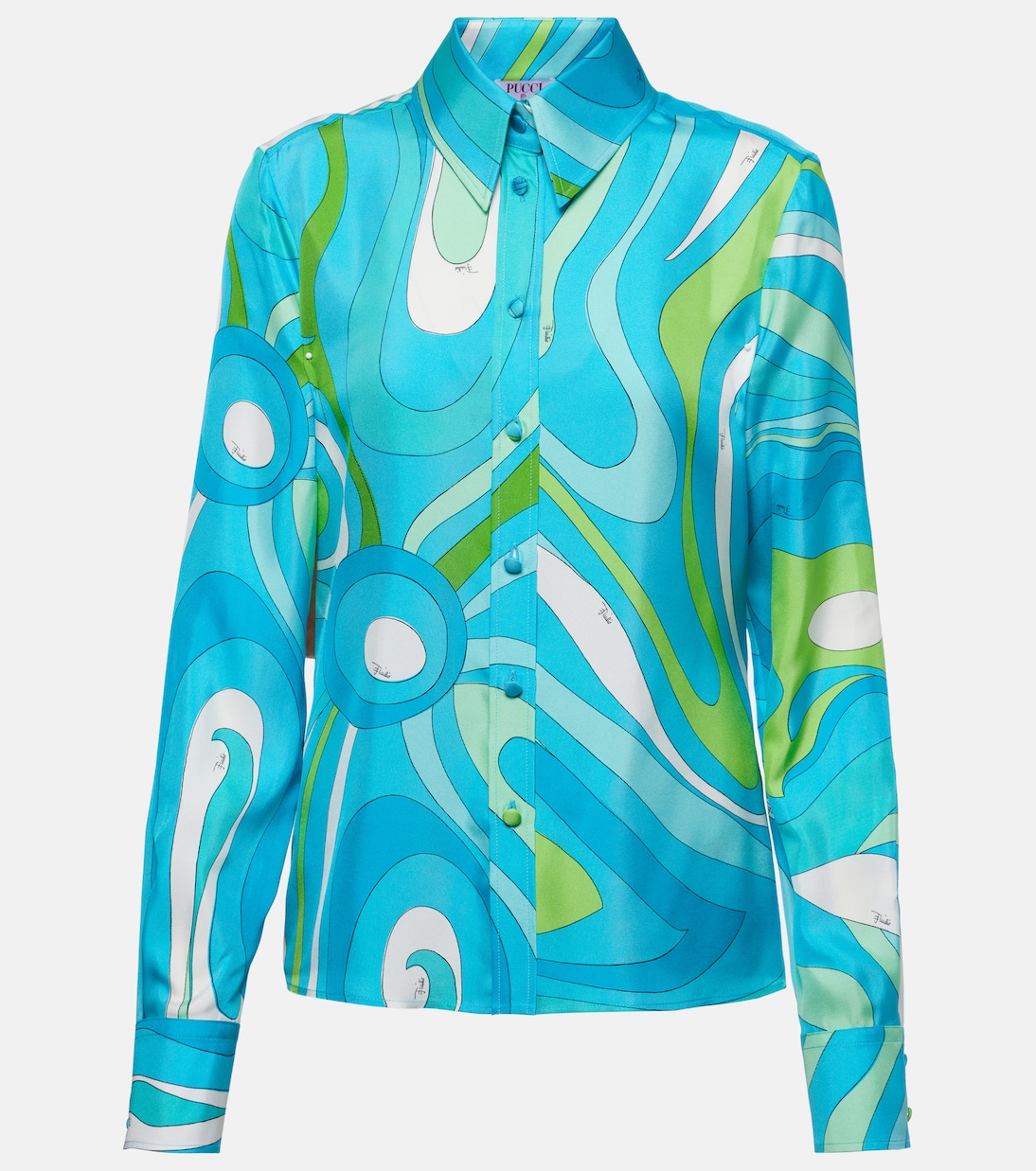 Camicia Marmo in seta con stampa | Pucci
