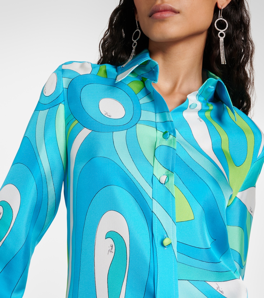 Camicia Marmo in seta con stampa | Pucci