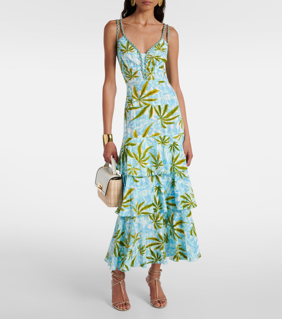 Abito lungo Cate in cotone con stampa | Diane von Furstenberg