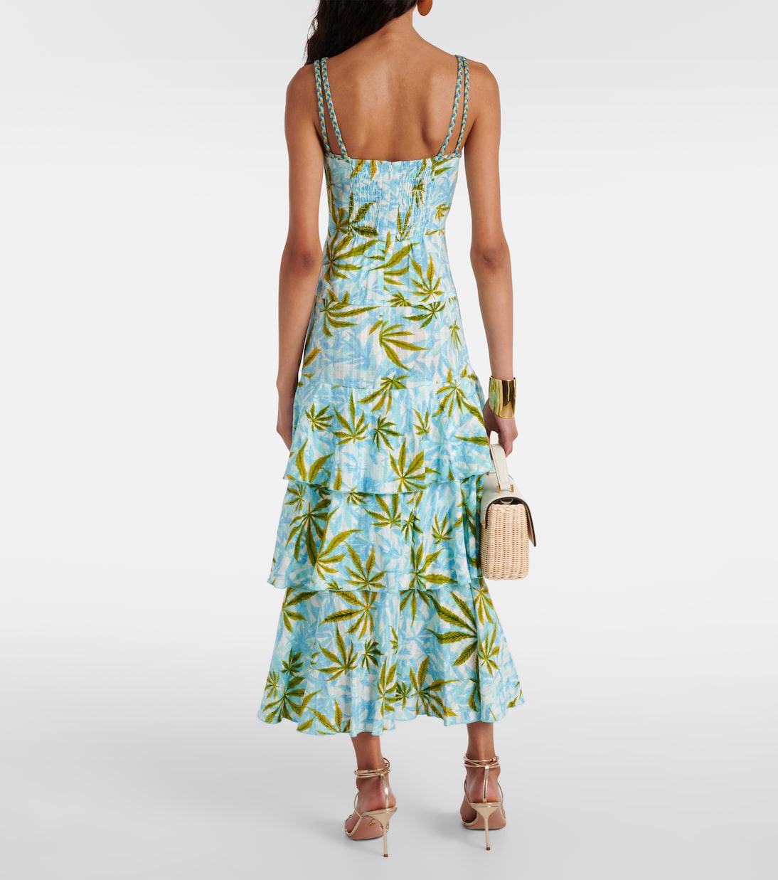 Abito lungo Cate in cotone con stampa | Diane von Furstenberg
