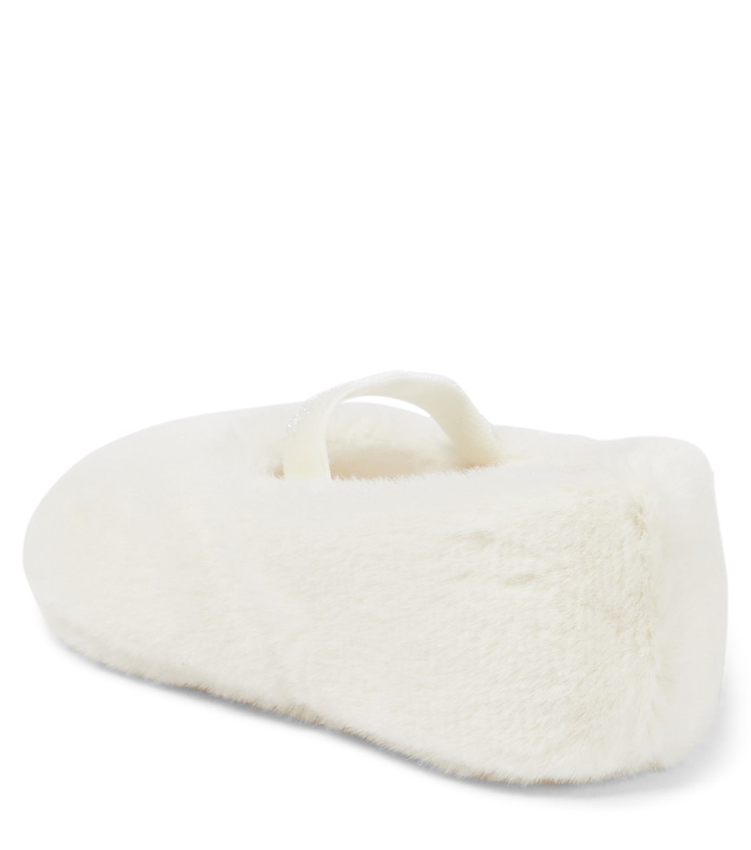 Baby Mary-Jane-Ballerinas aus Faux Fur | Il Gufo