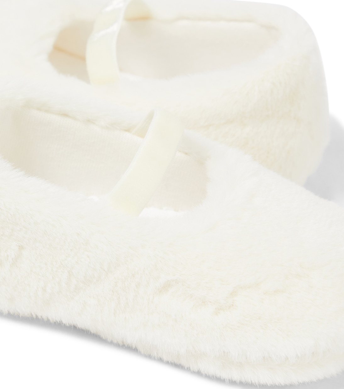 Baby Mary-Jane-Ballerinas aus Faux Fur | Il Gufo