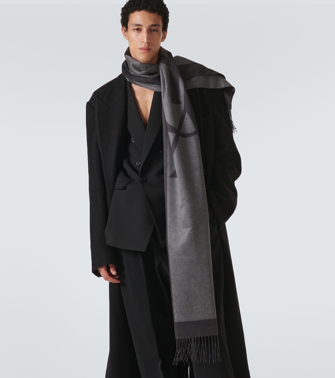 Sciarpa Cassandre in jacquard di seta | Saint Laurent