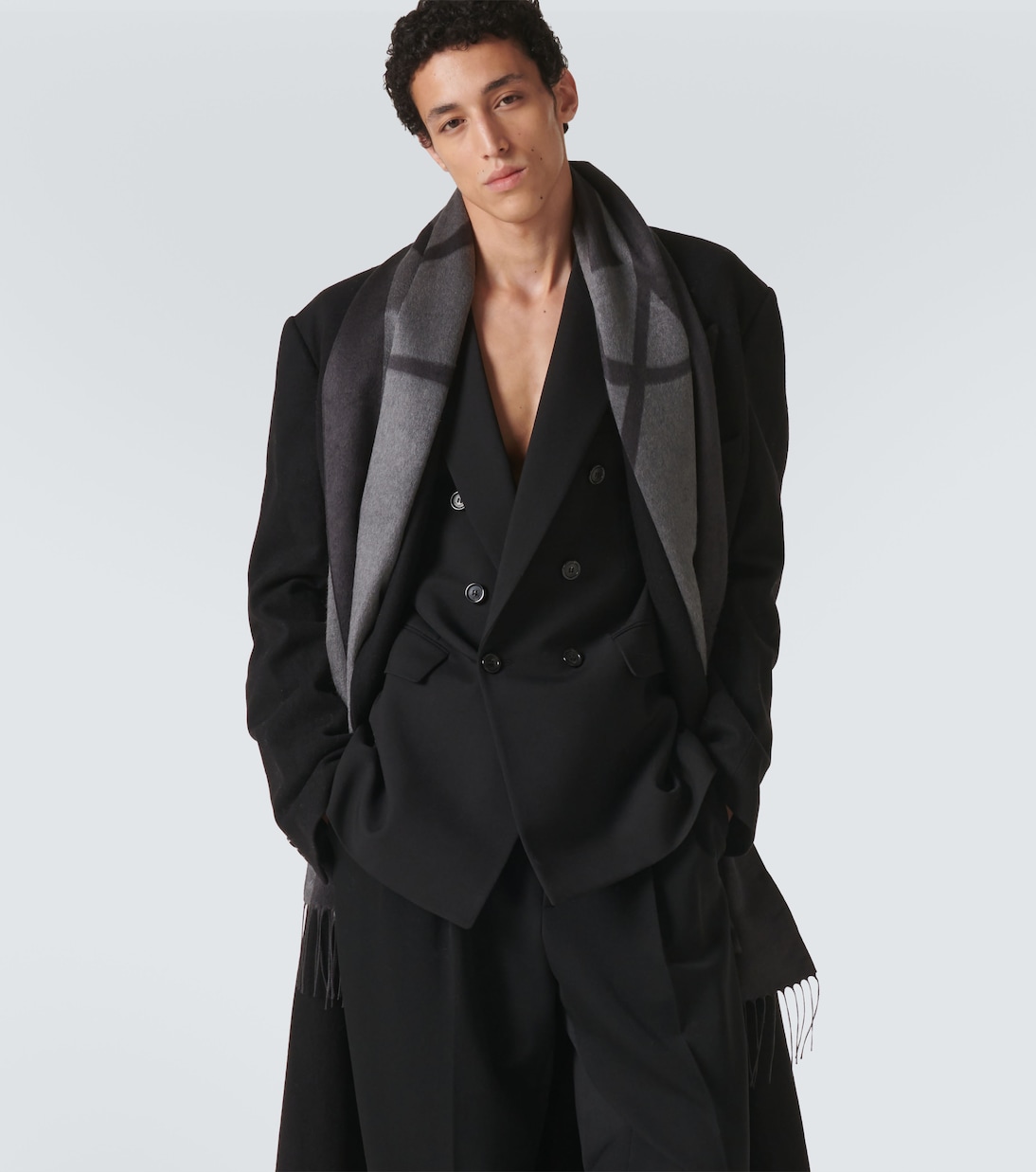 Sciarpa Cassandre in jacquard di seta | Saint Laurent
