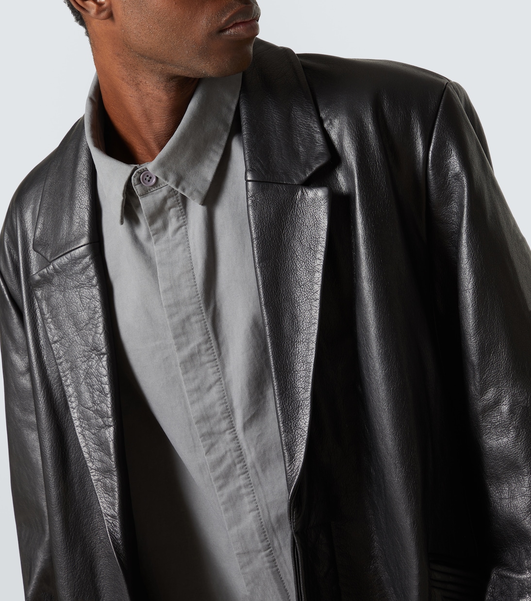 Oversize-Mantel aus Leder | Entire Studios
