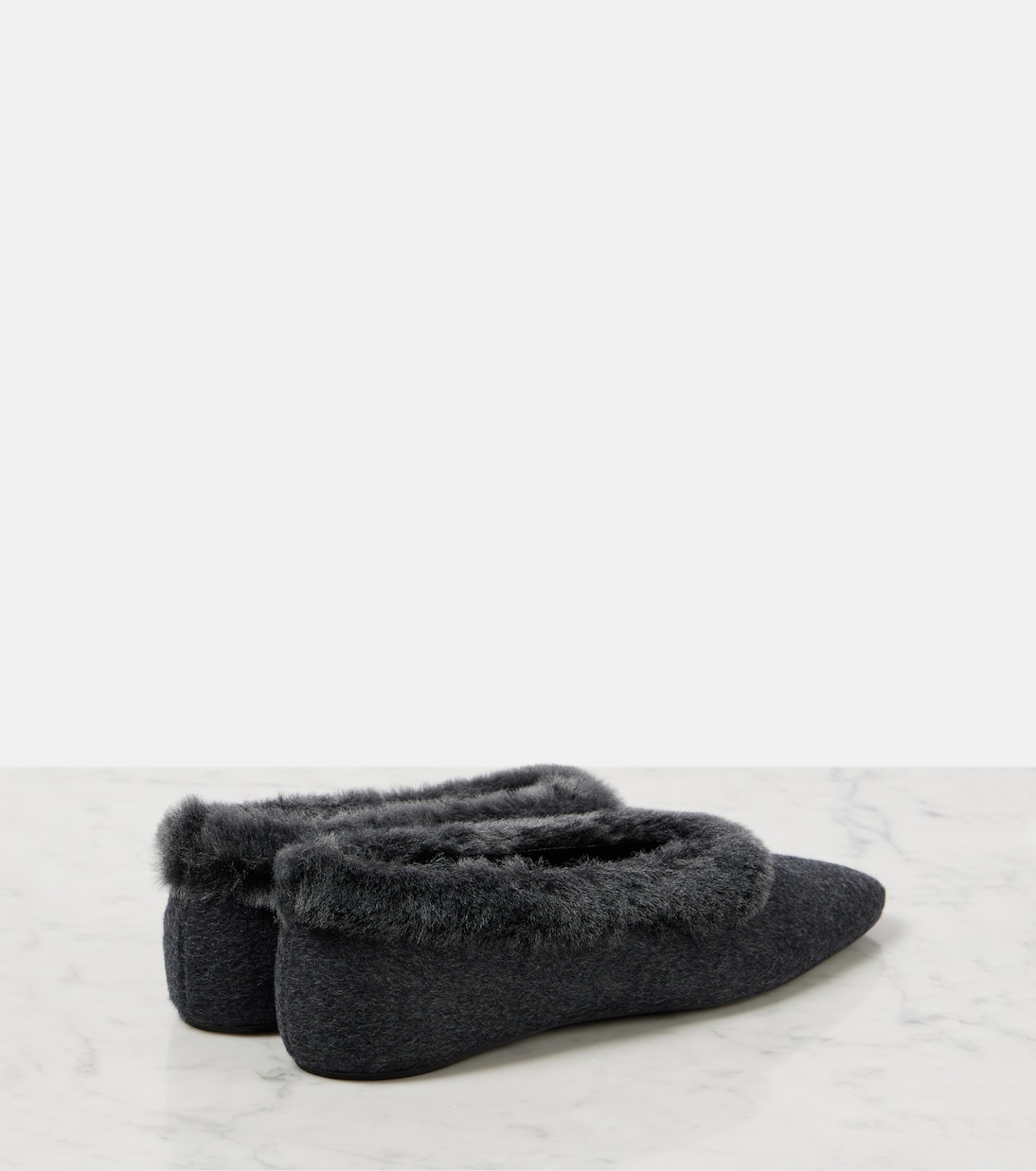 Shearling-lined ballet flats | Toteme