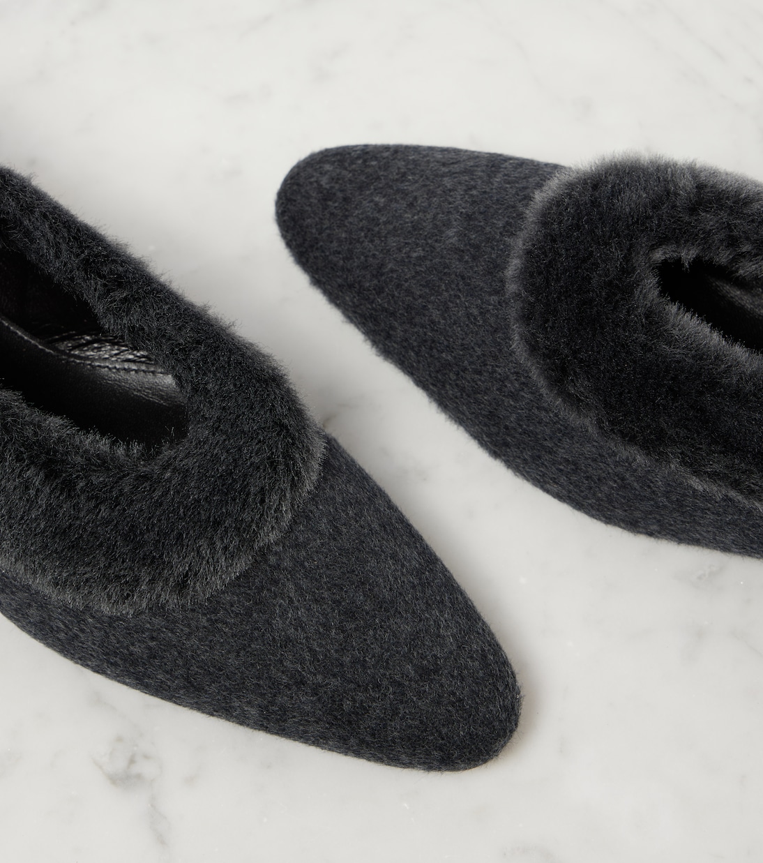 Shearling-lined ballet flats | Toteme