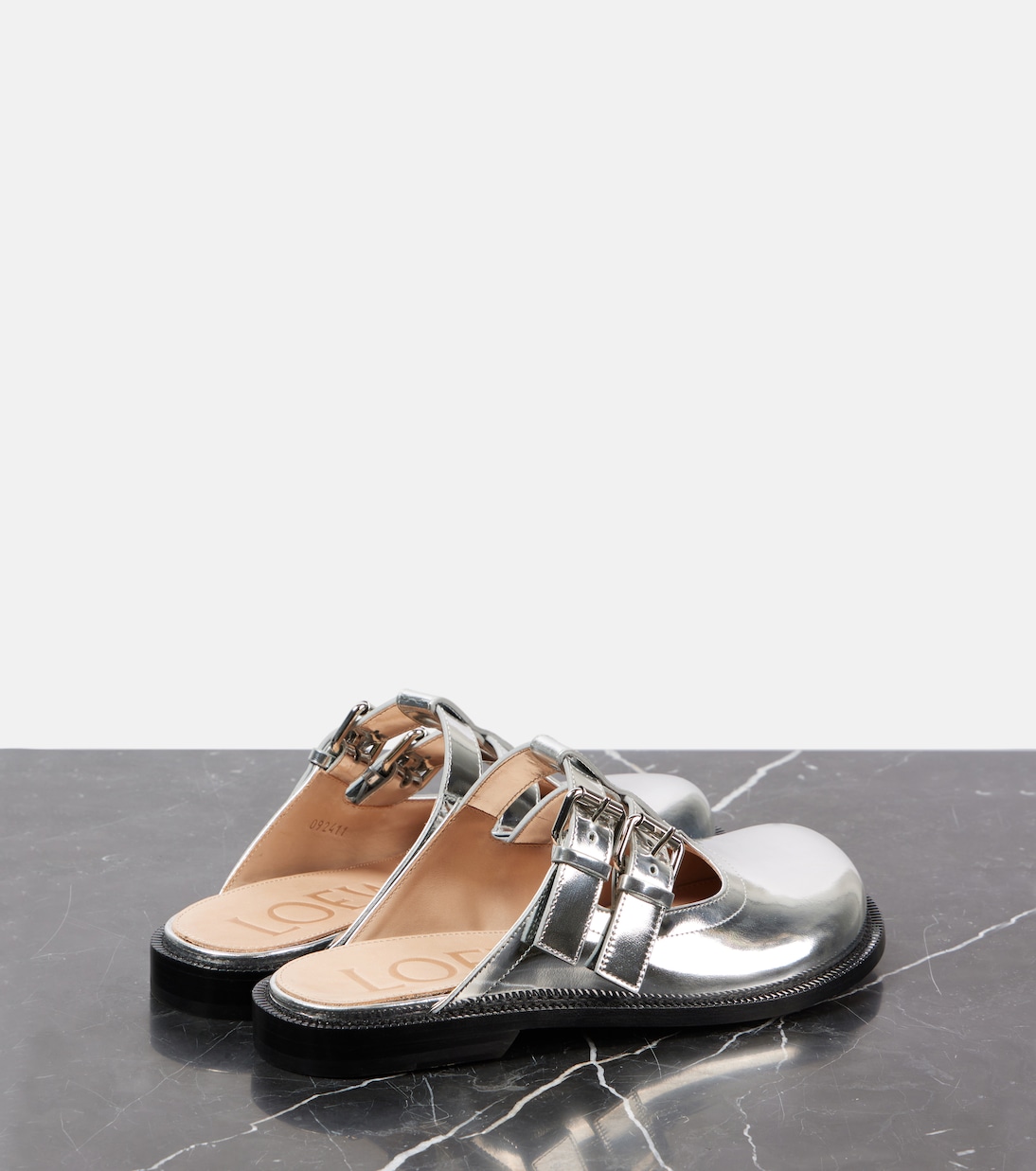 Ballerine Mary Jane Campo in pelle metallizzata | Loewe