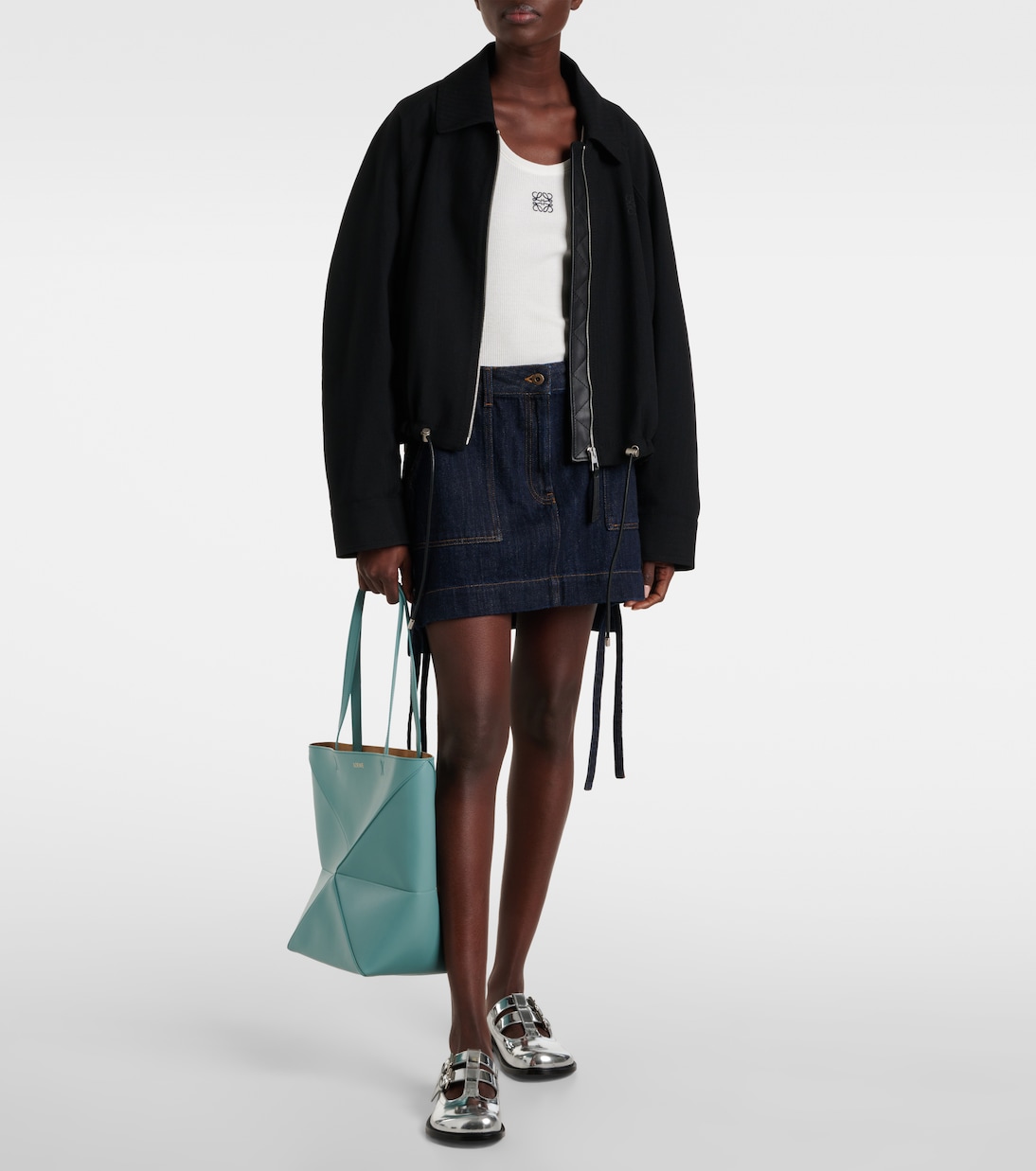 Ballerine Mary Jane Campo in pelle metallizzata | Loewe
