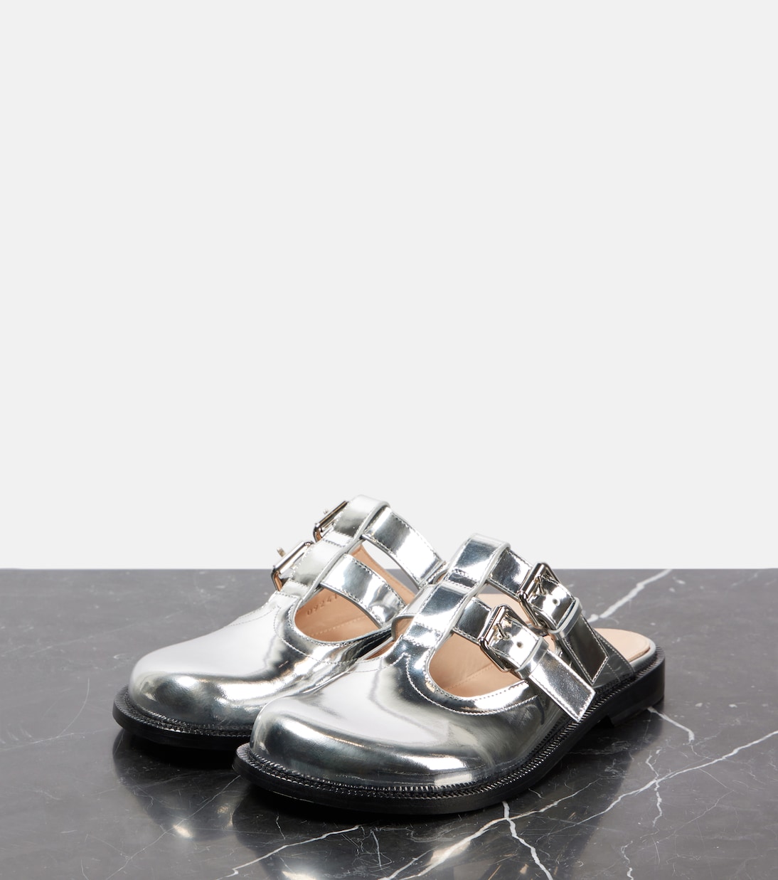 Ballerine Mary Jane Campo in pelle metallizzata | Loewe
