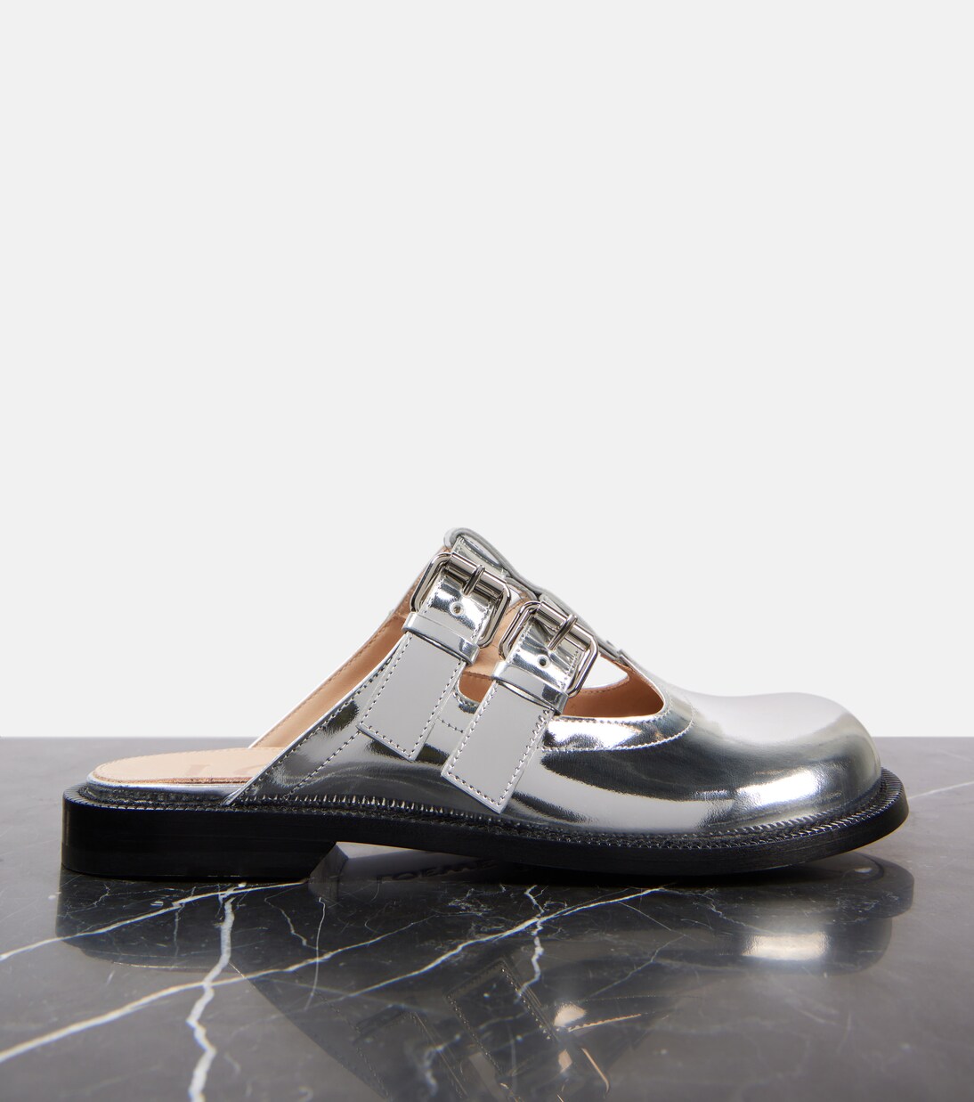 Ballerine Mary Jane Campo in pelle metallizzata | Loewe