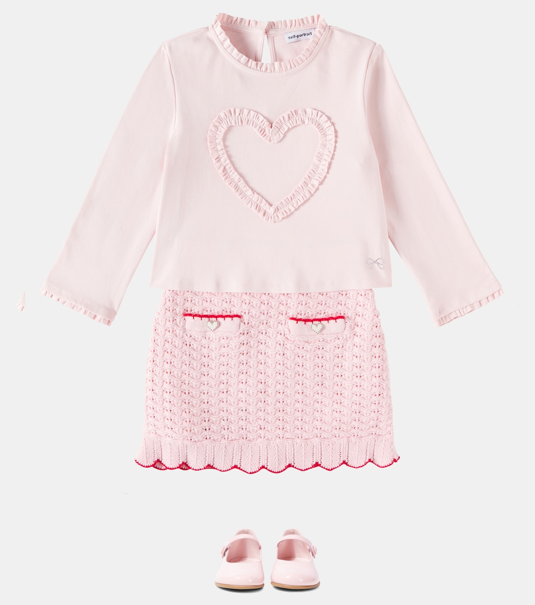 Gonna smerlata in misto cotone | Self-Portrait Kids