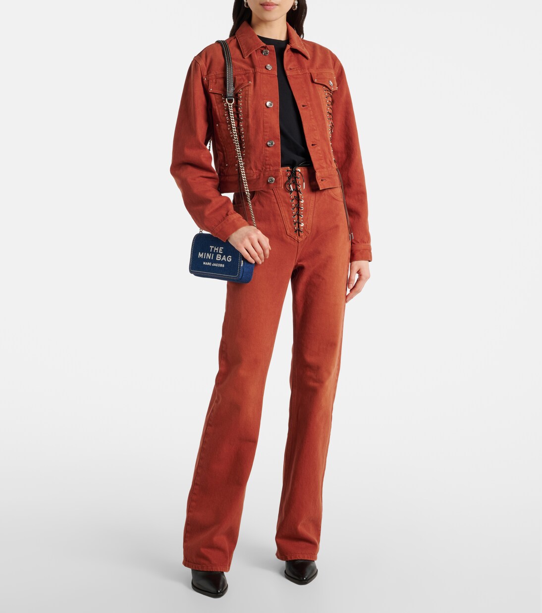 Borsa a tracolla The Mini in denim | Marc Jacobs