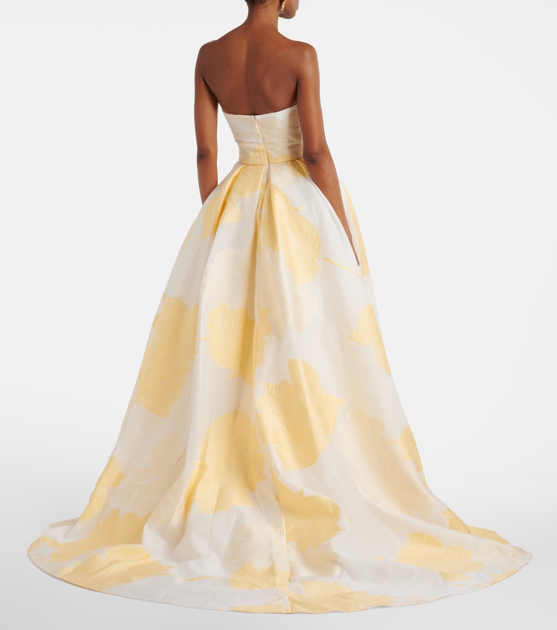 First Delivery strapless gown | Monique Lhuillier