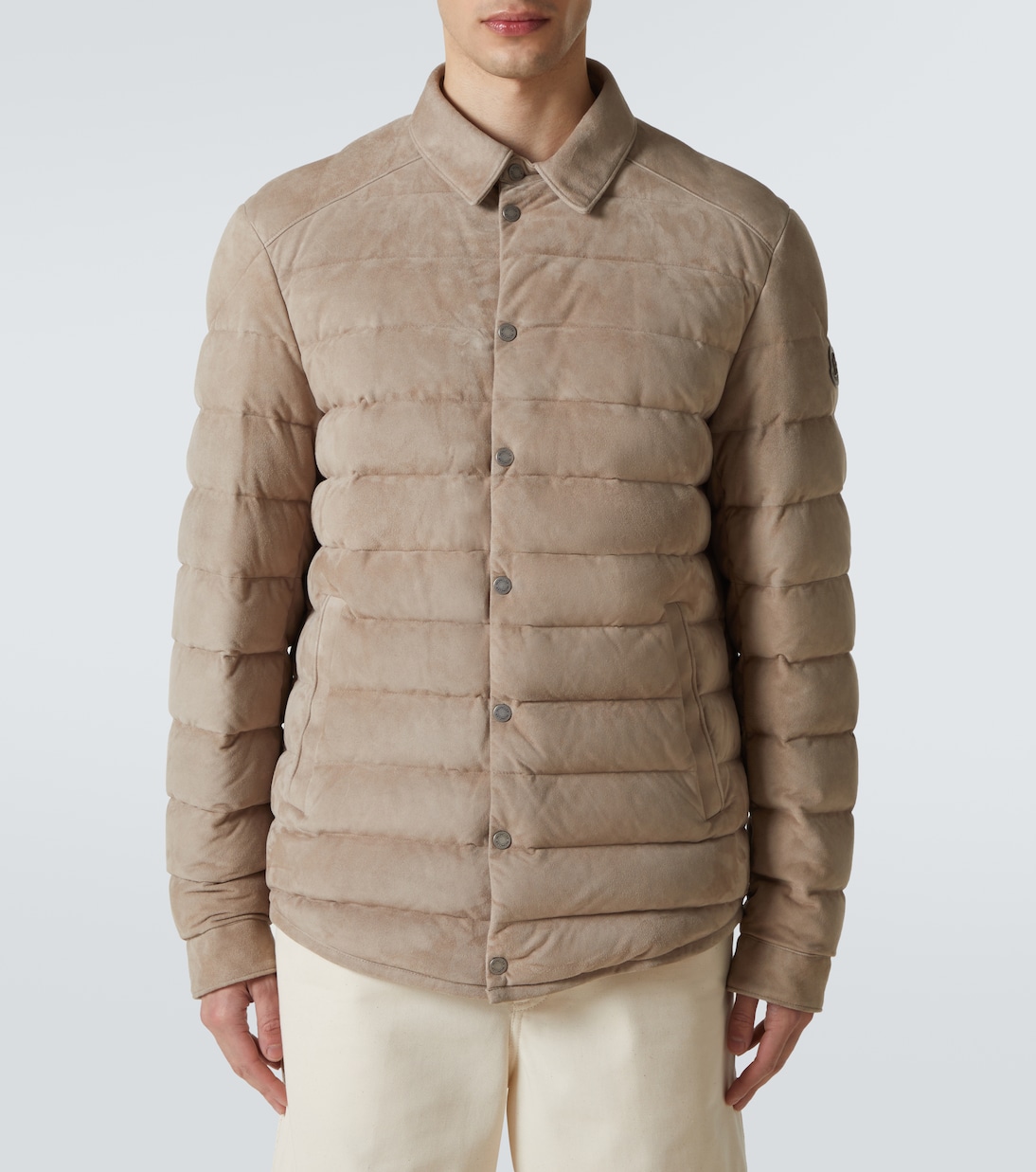 Piumino Etale in suede | Moncler